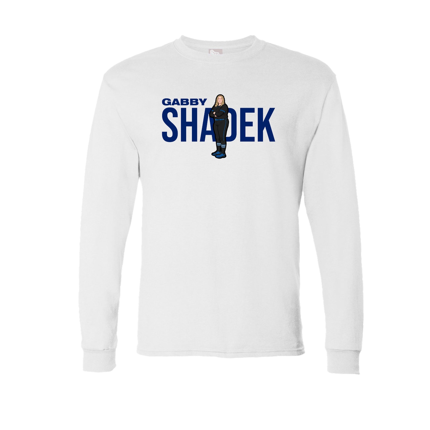 Long Sleeve Tee — Player Name in White