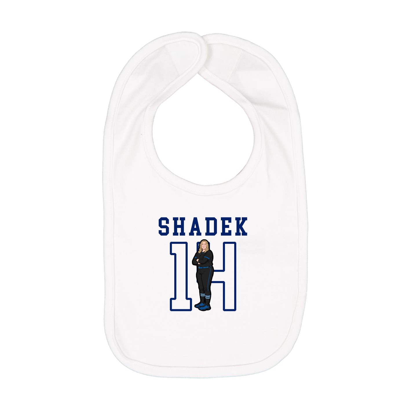 Infant Bib — Shirsey in White