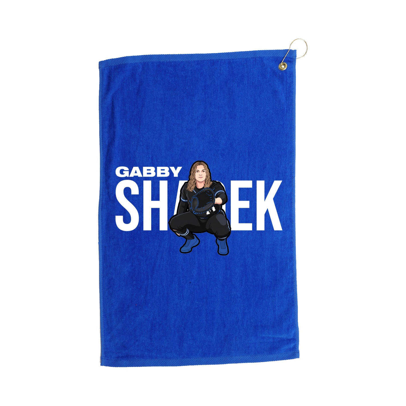 Golf Towel — Player Name in Royal
