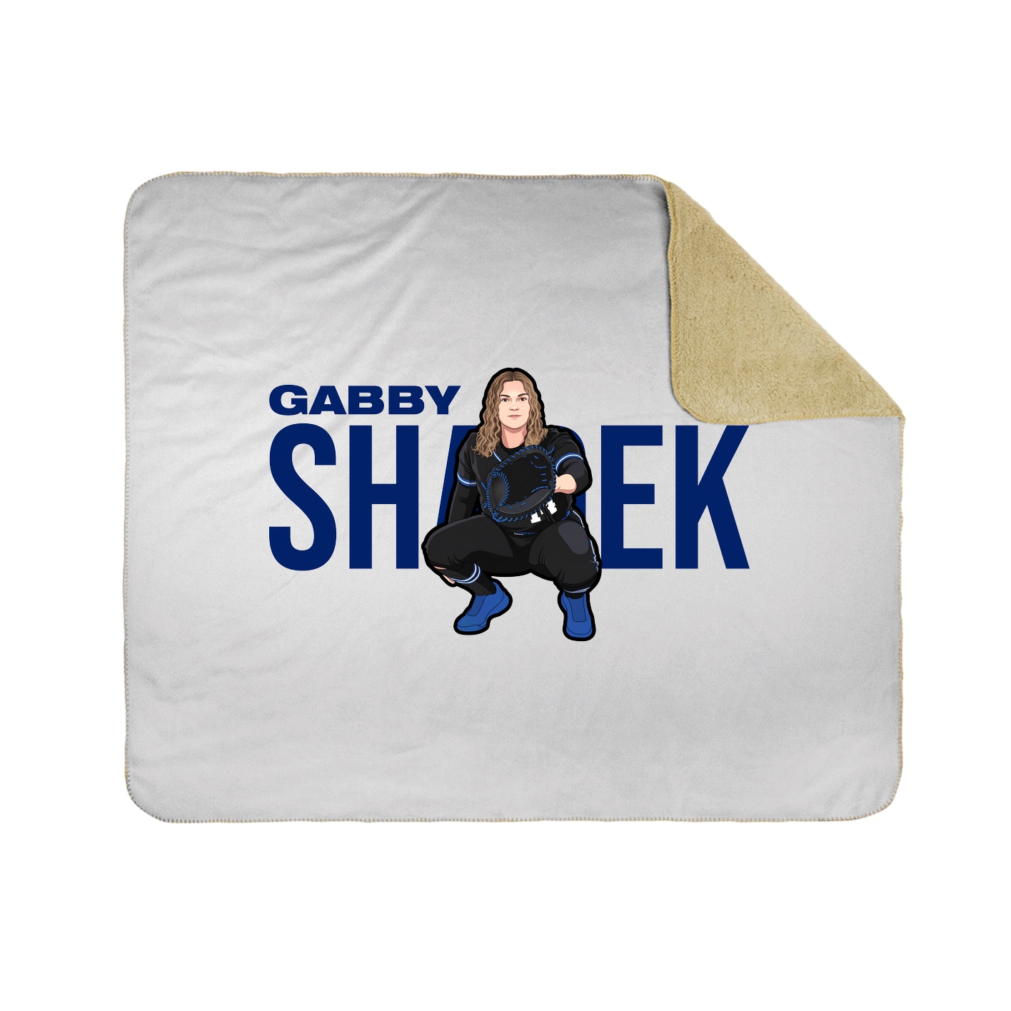 Throw Blanket — Player Name in White