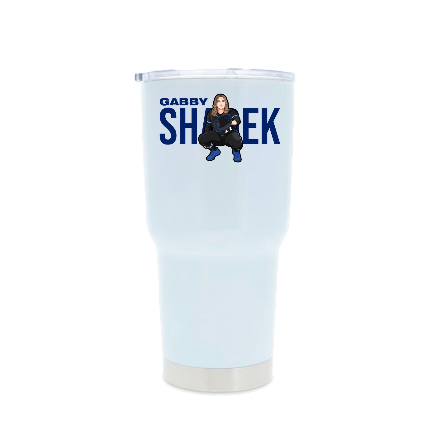 30oz Stainless Steel Tumbler — Player Name in White