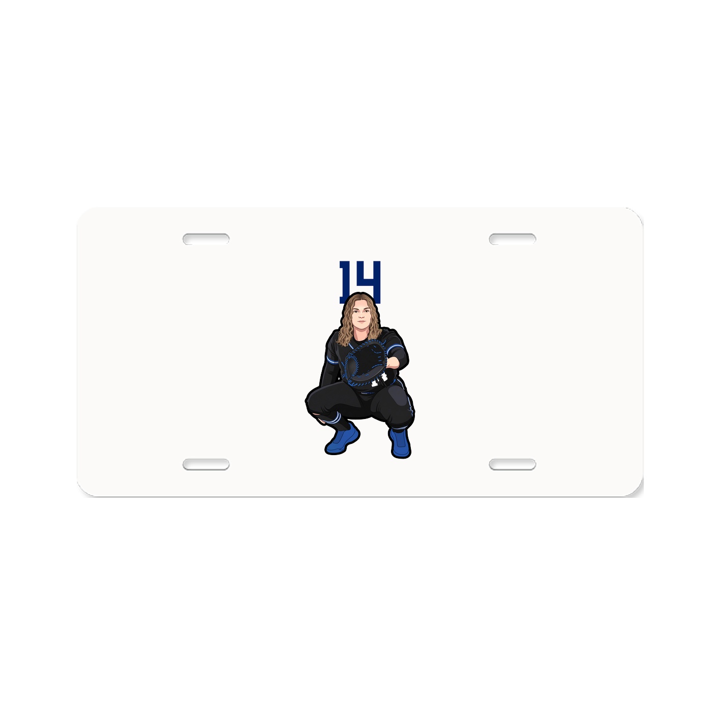 License Plate — Number Top in Classic