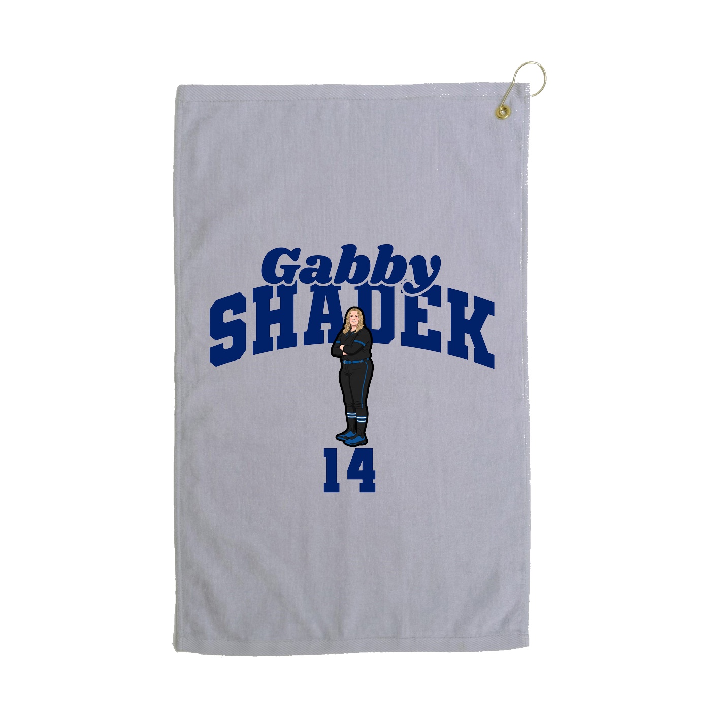 Golf Towel — Signature Arch in Grey