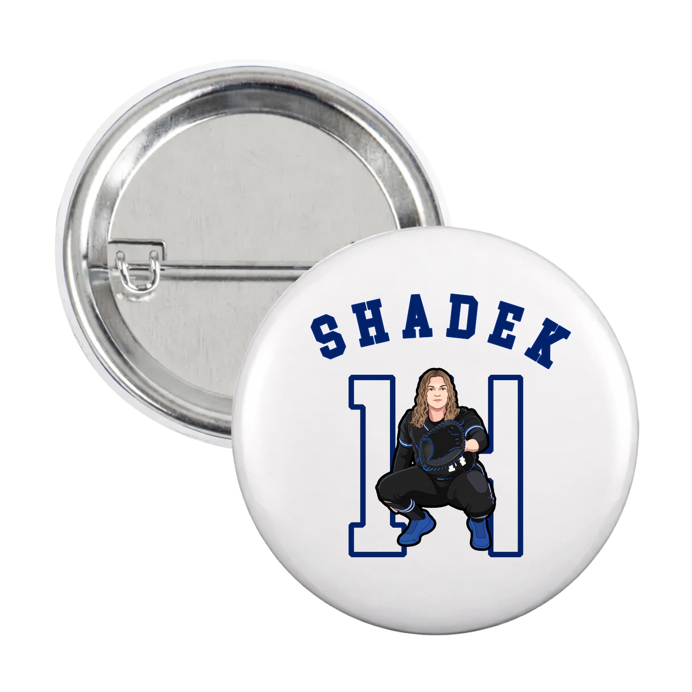 Game Day Button — Shirsey Arch in White