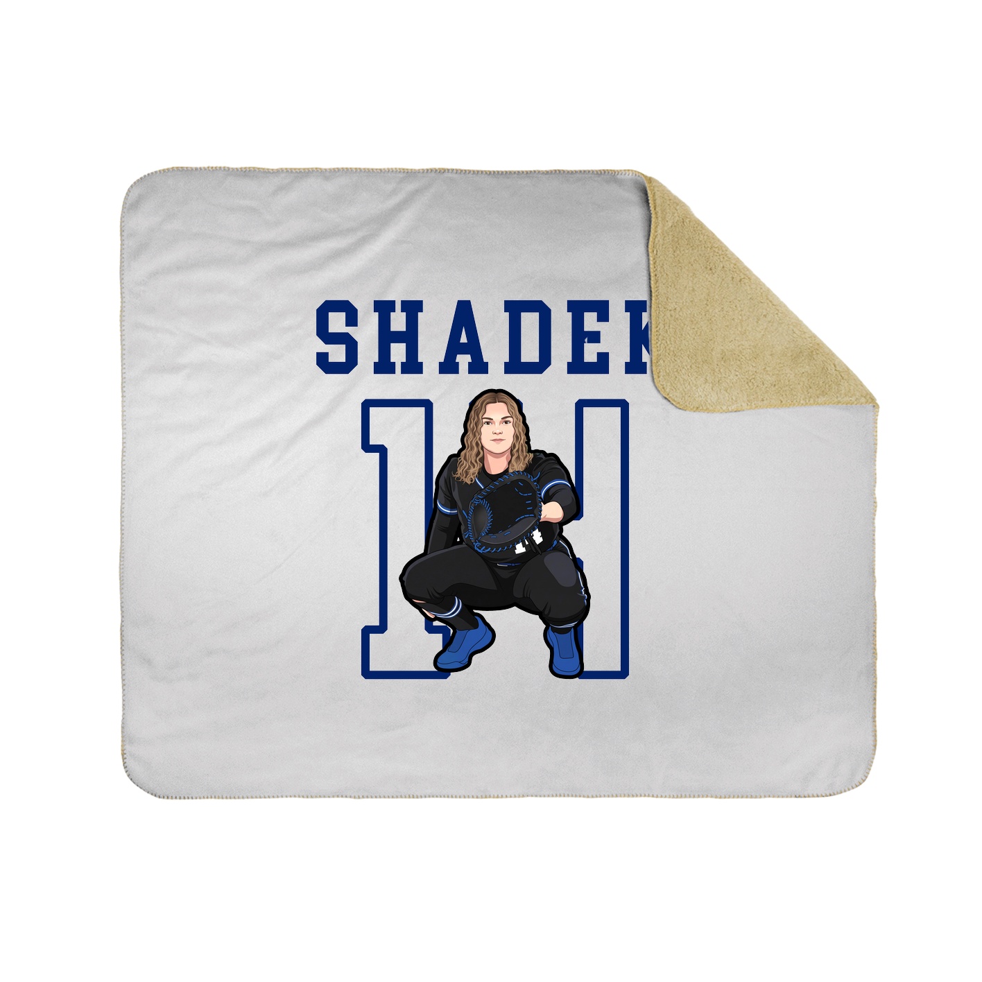 Throw Blanket — Shirsey in White