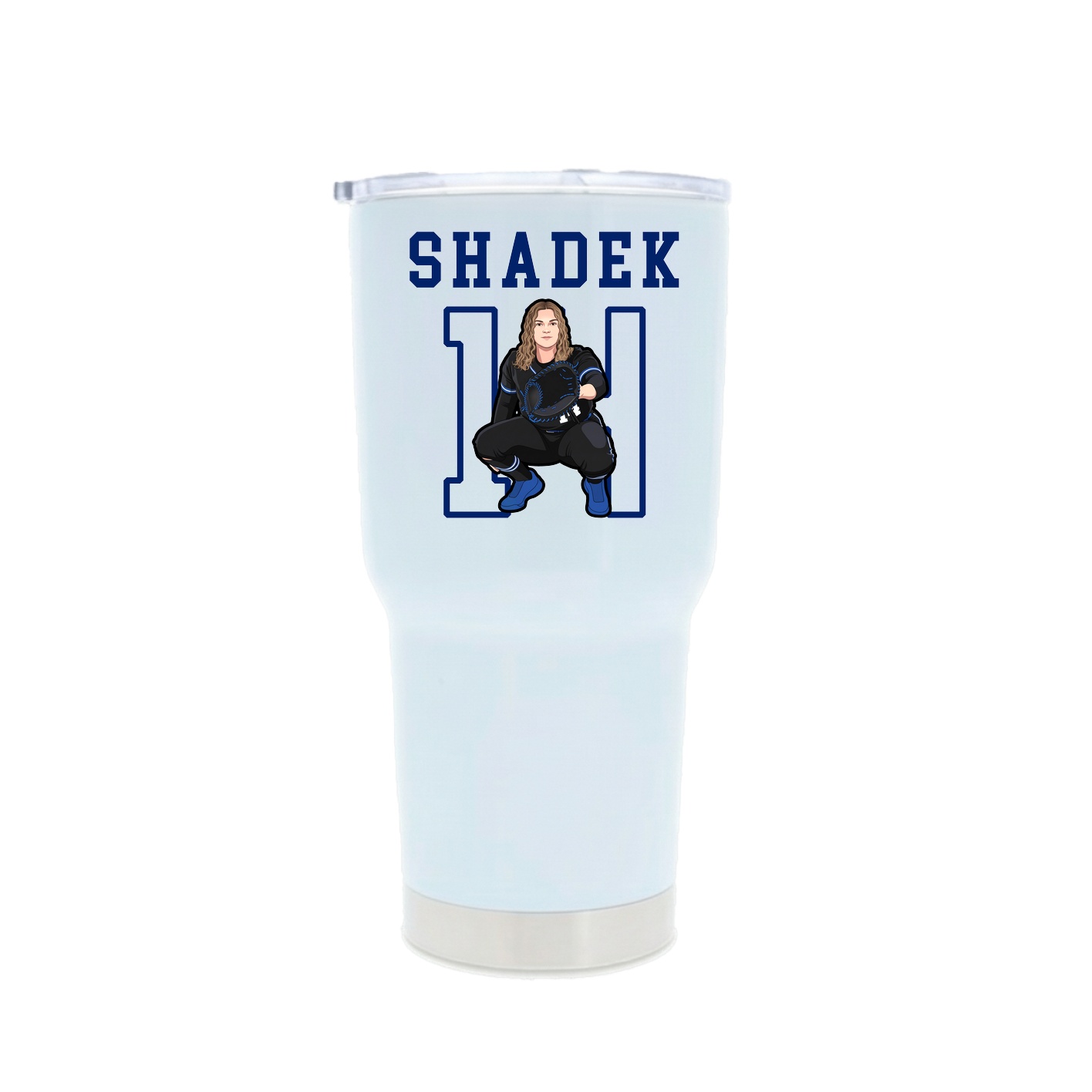 30oz Stainless Steel Tumbler — Shirsey in White