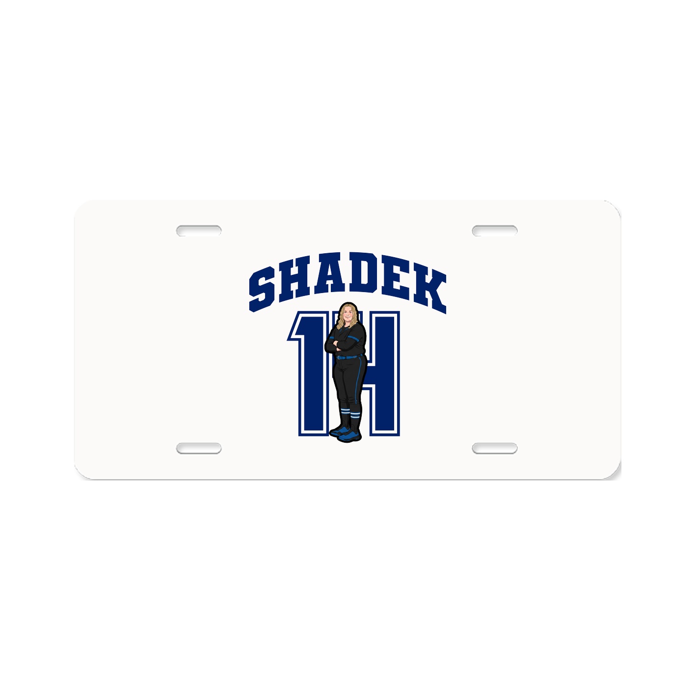 License Plate — Number in Classic