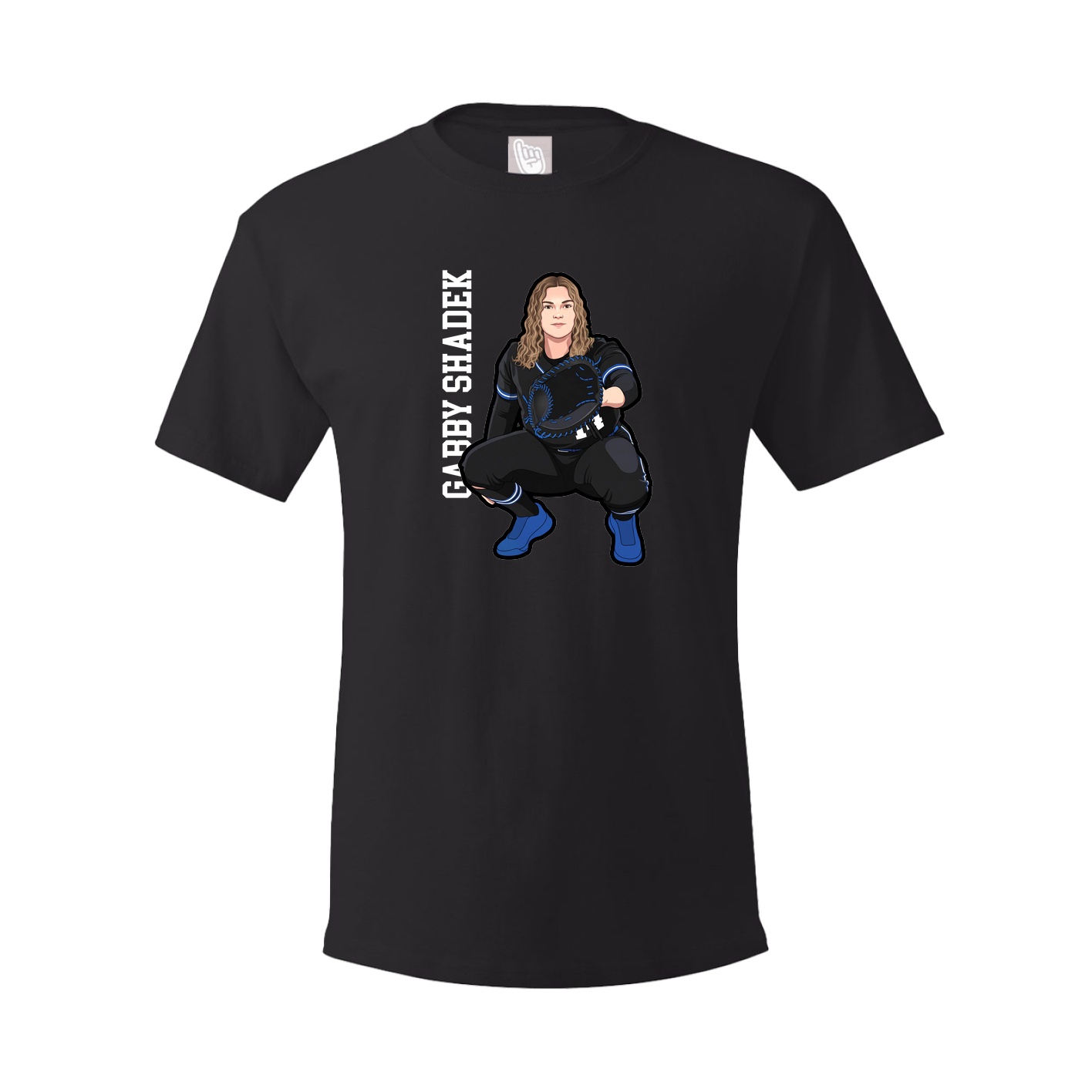 Youth Tee — Name Vertical in Black