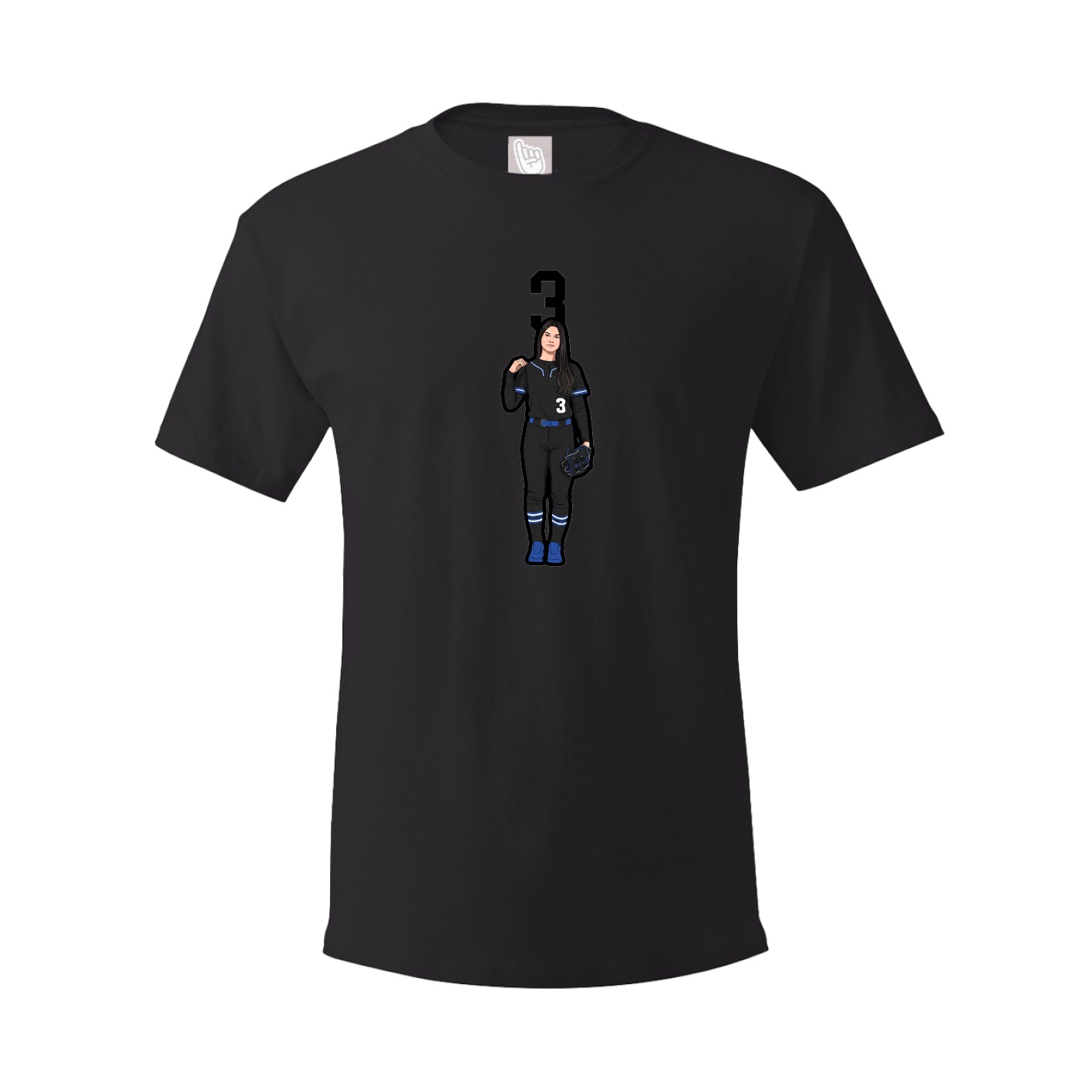 Tee — Number Top in Black