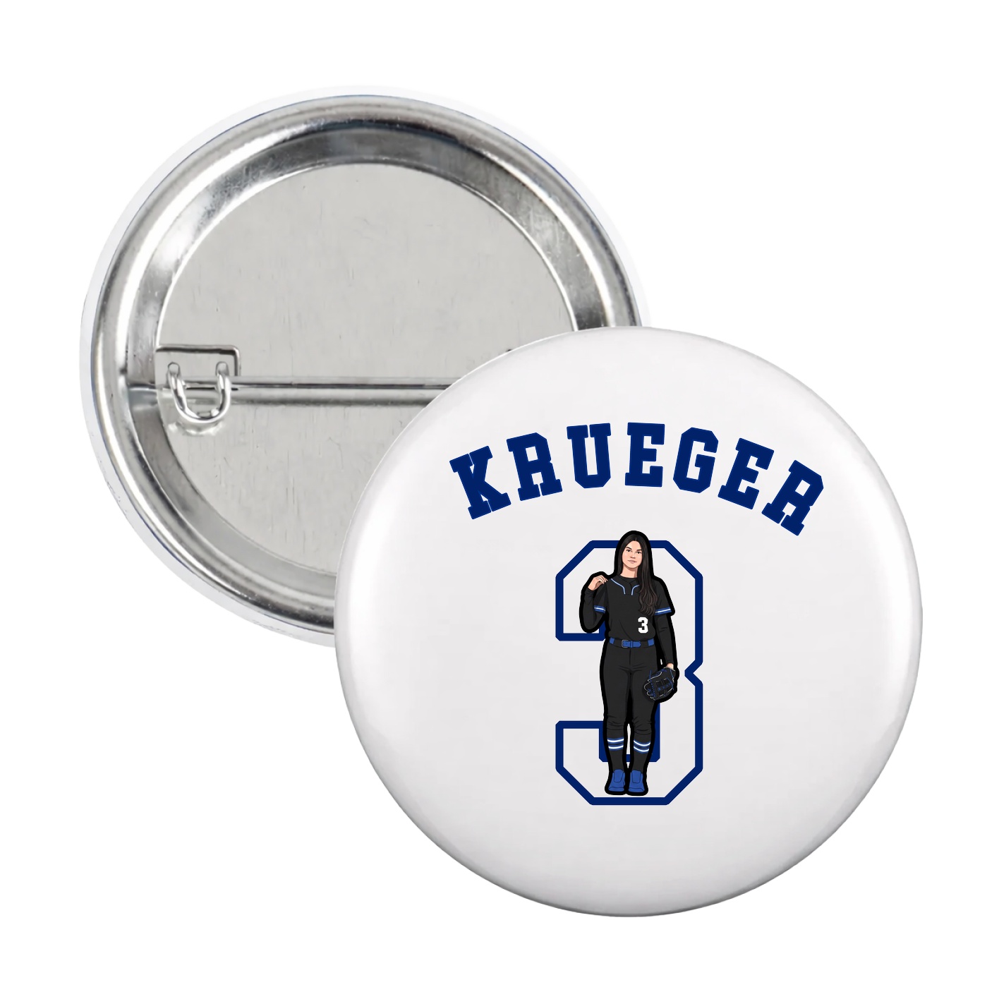 Game Day Button — Shirsey Arch in White