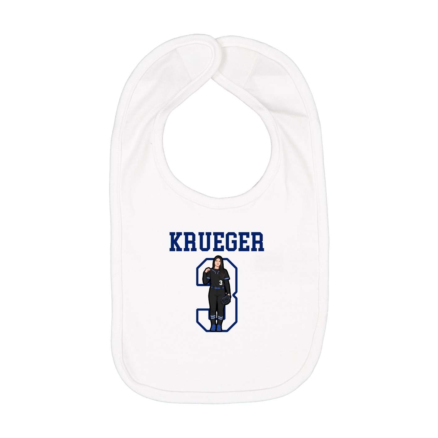 Infant Bib — Shirsey in White