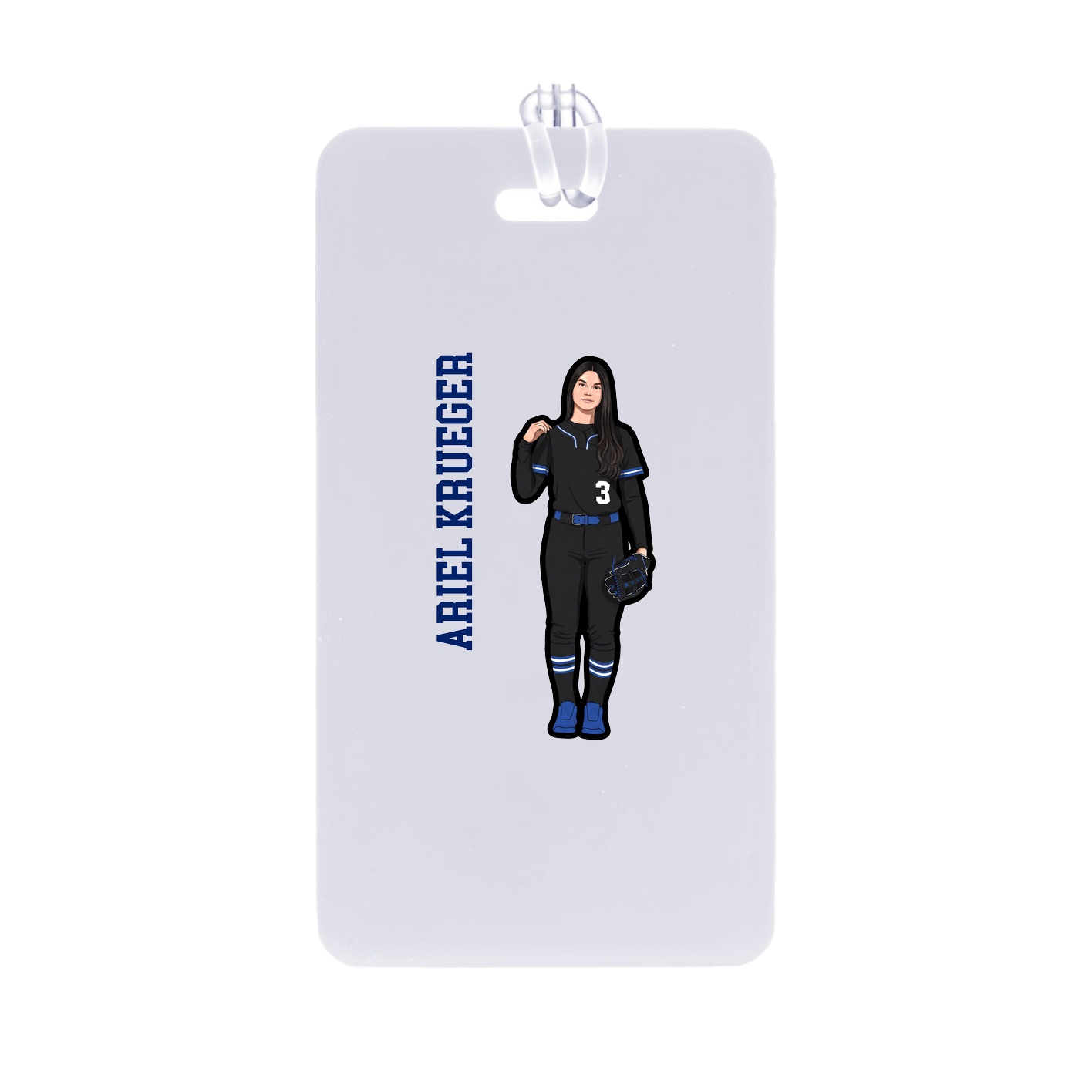 Bag Tag — Name Vertical in Classic