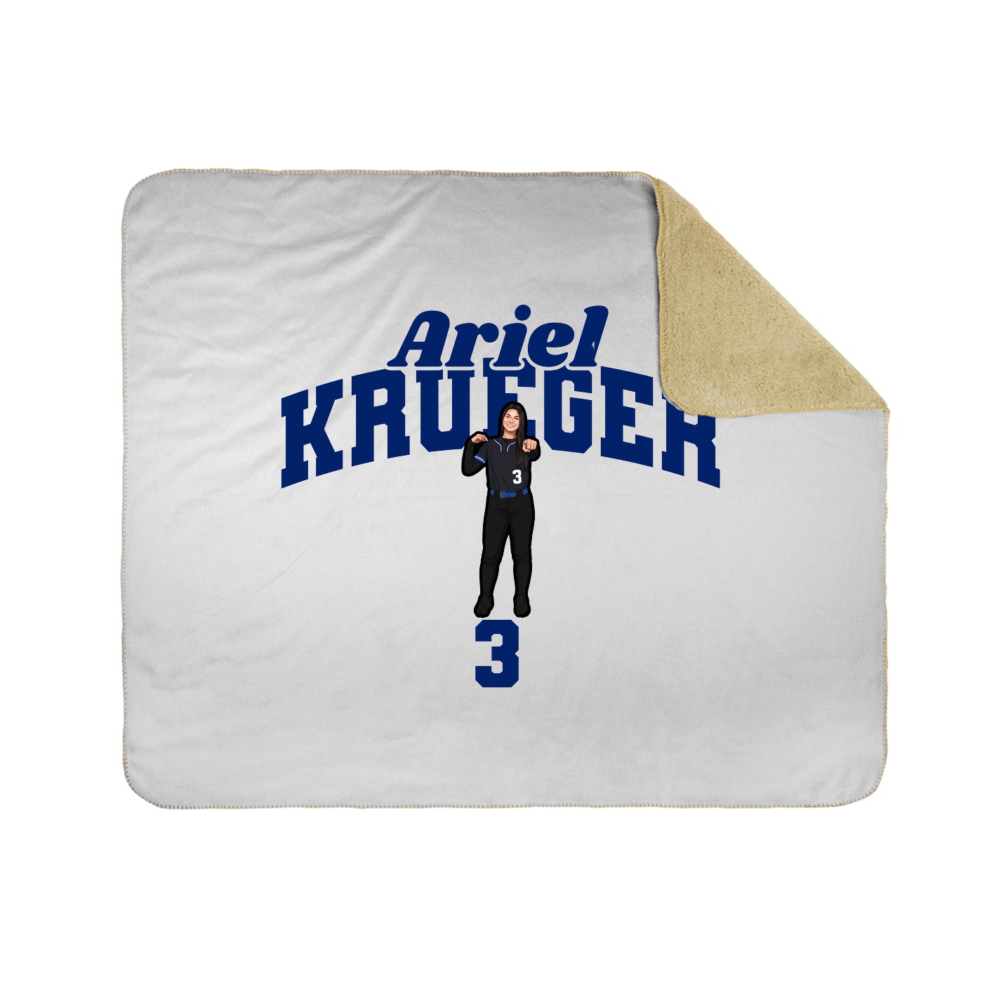 Throw Blanket — Signature Arch in White
