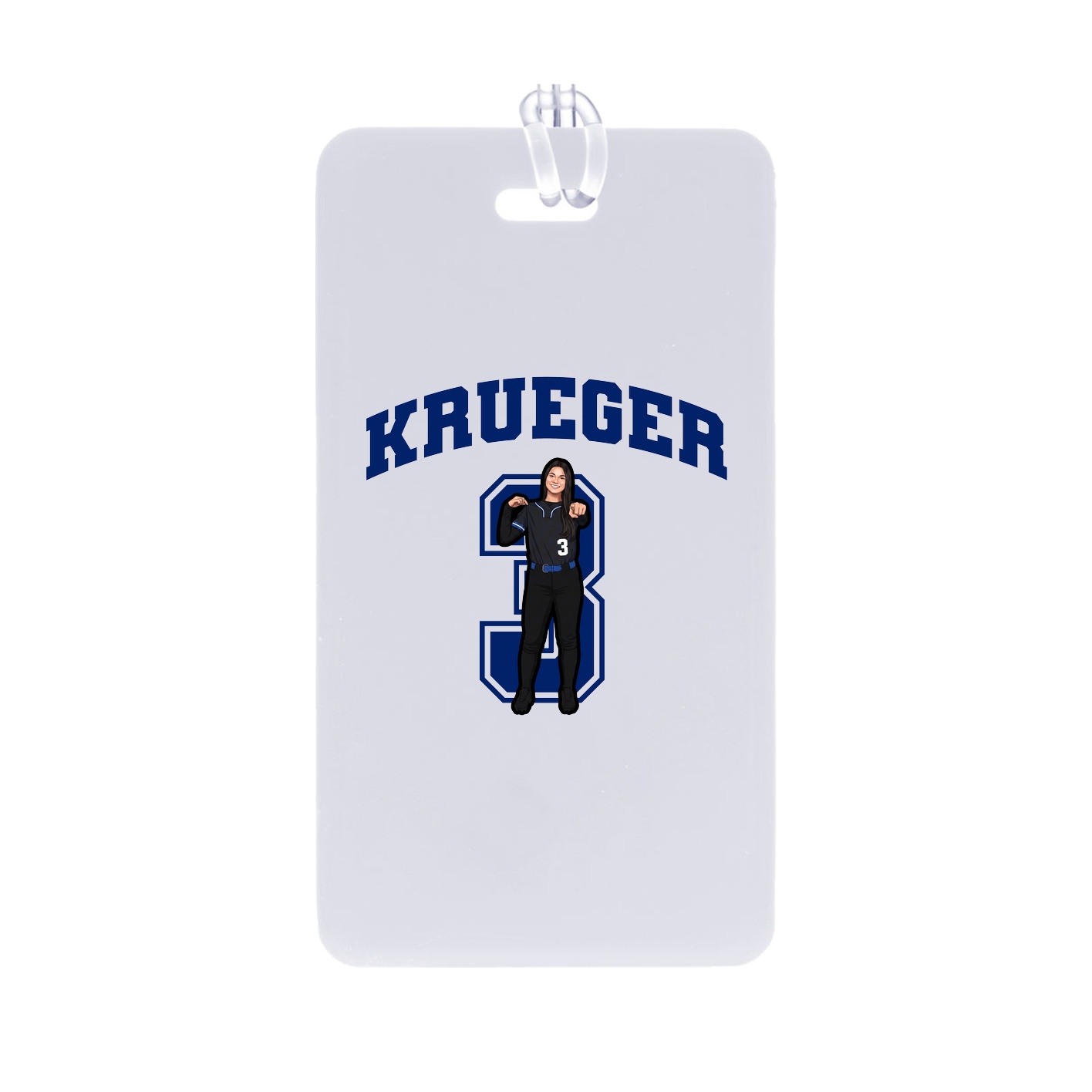 Bag Tag — Number in Classic