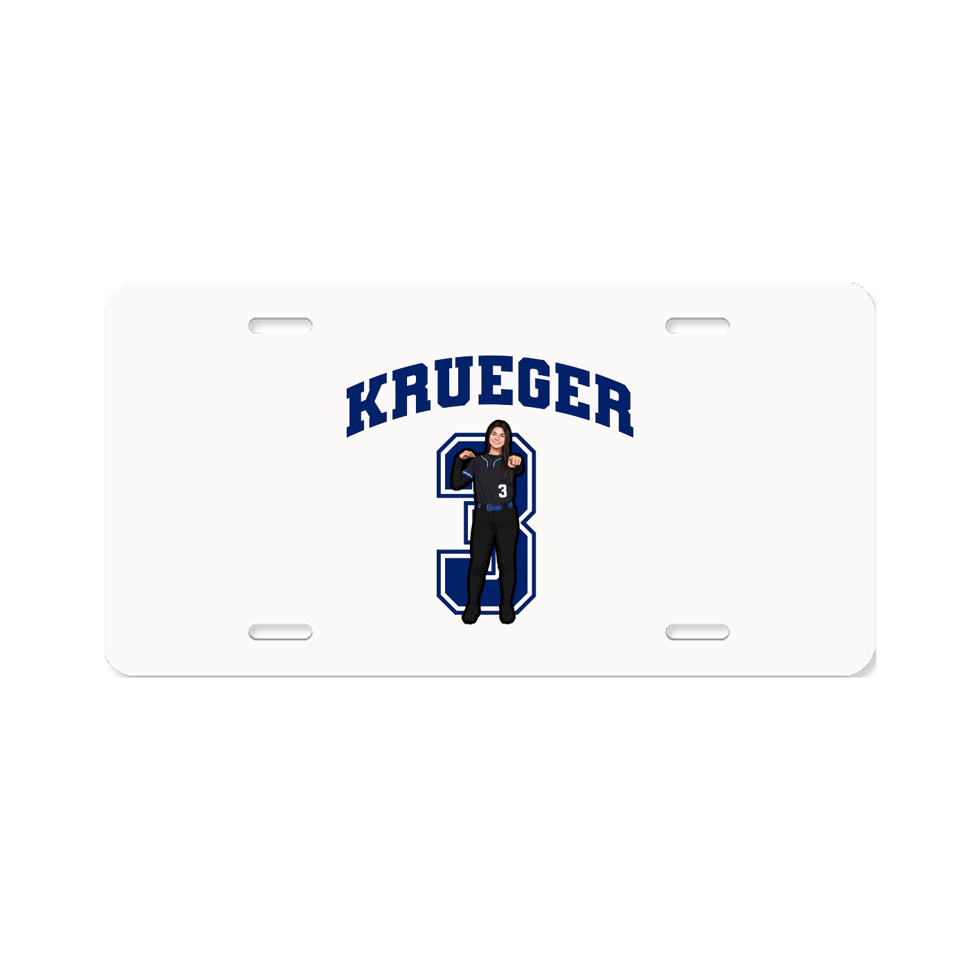 License Plate — Number in Classic
