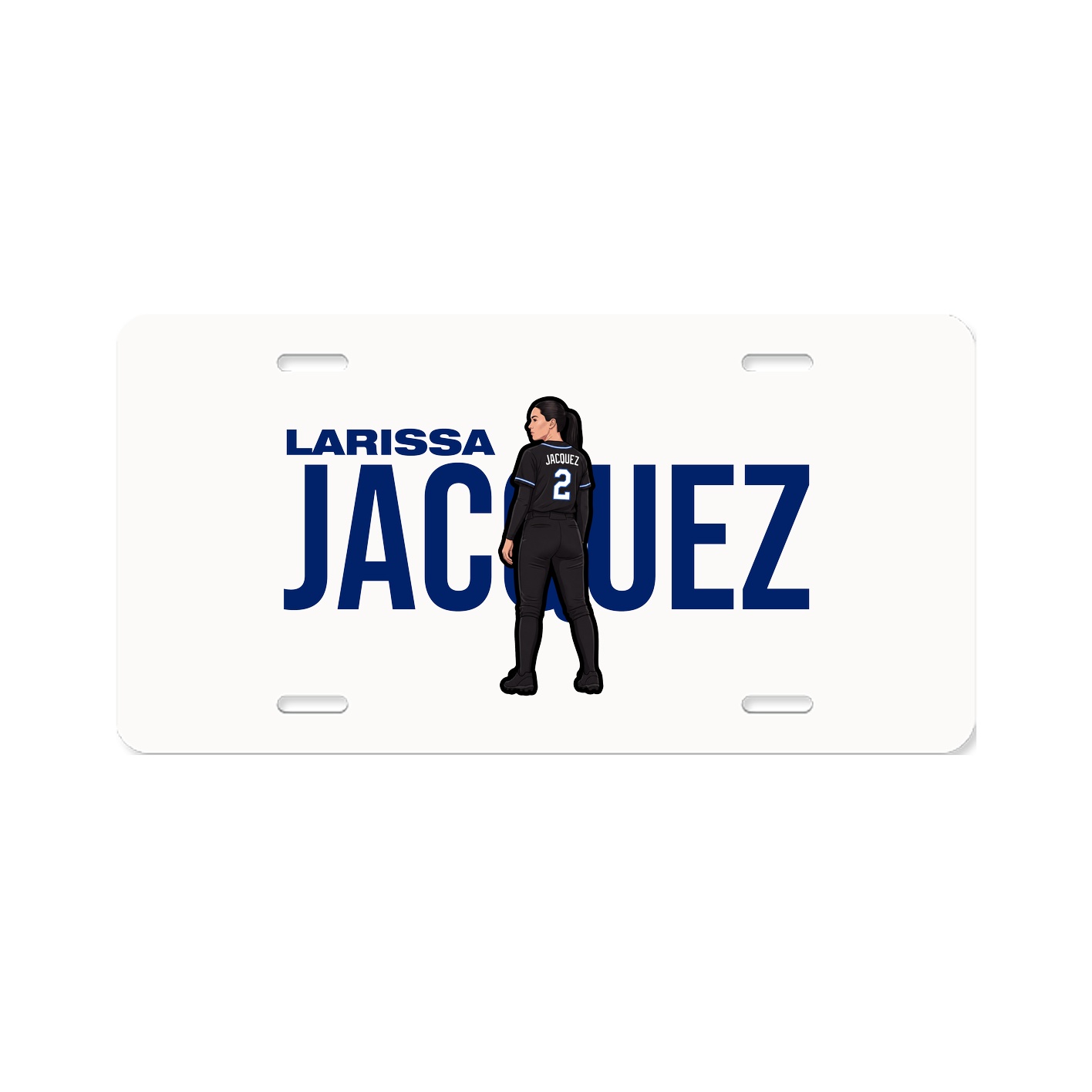 License Plate — Player Name in Classic