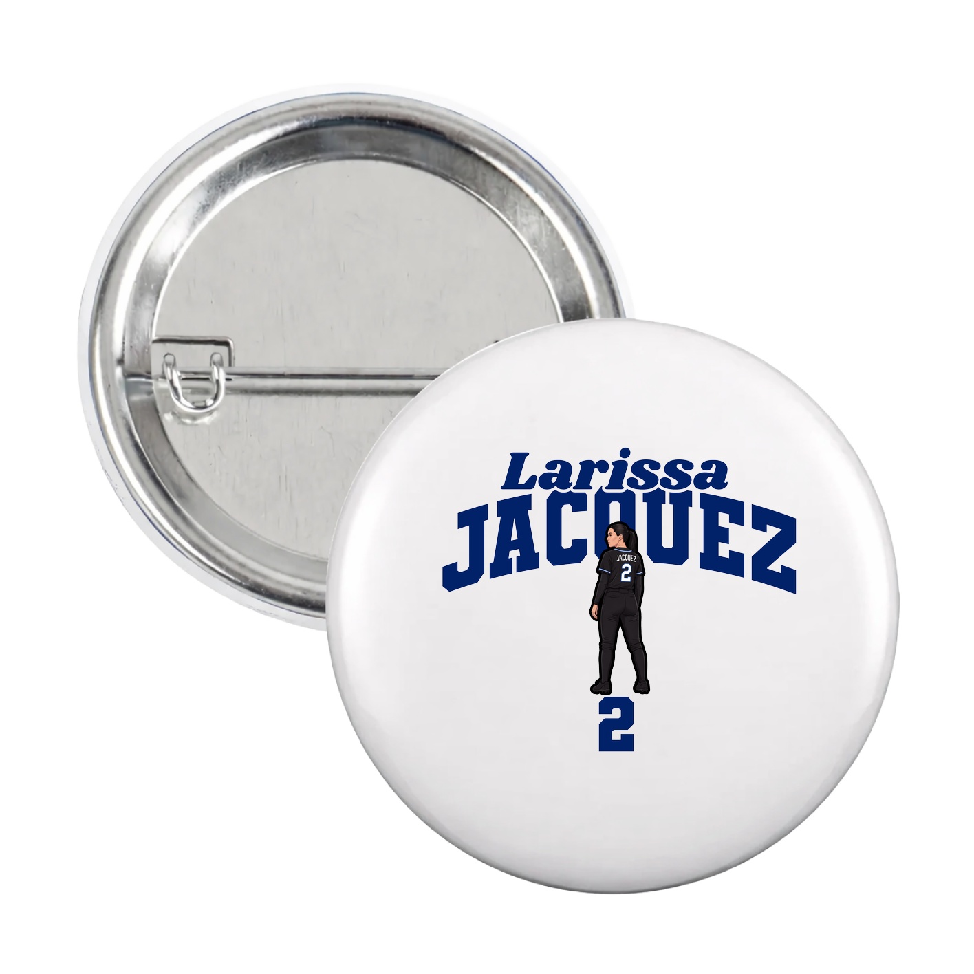 Game Day Button — Signature Arch in White