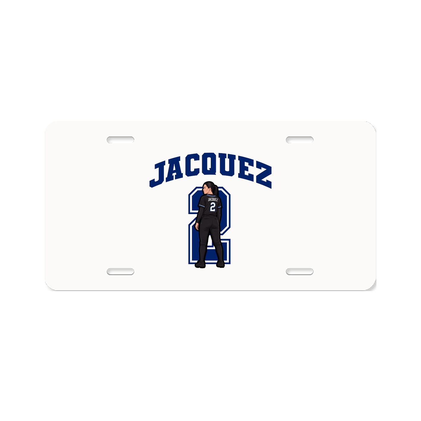 License Plate — Number in Classic