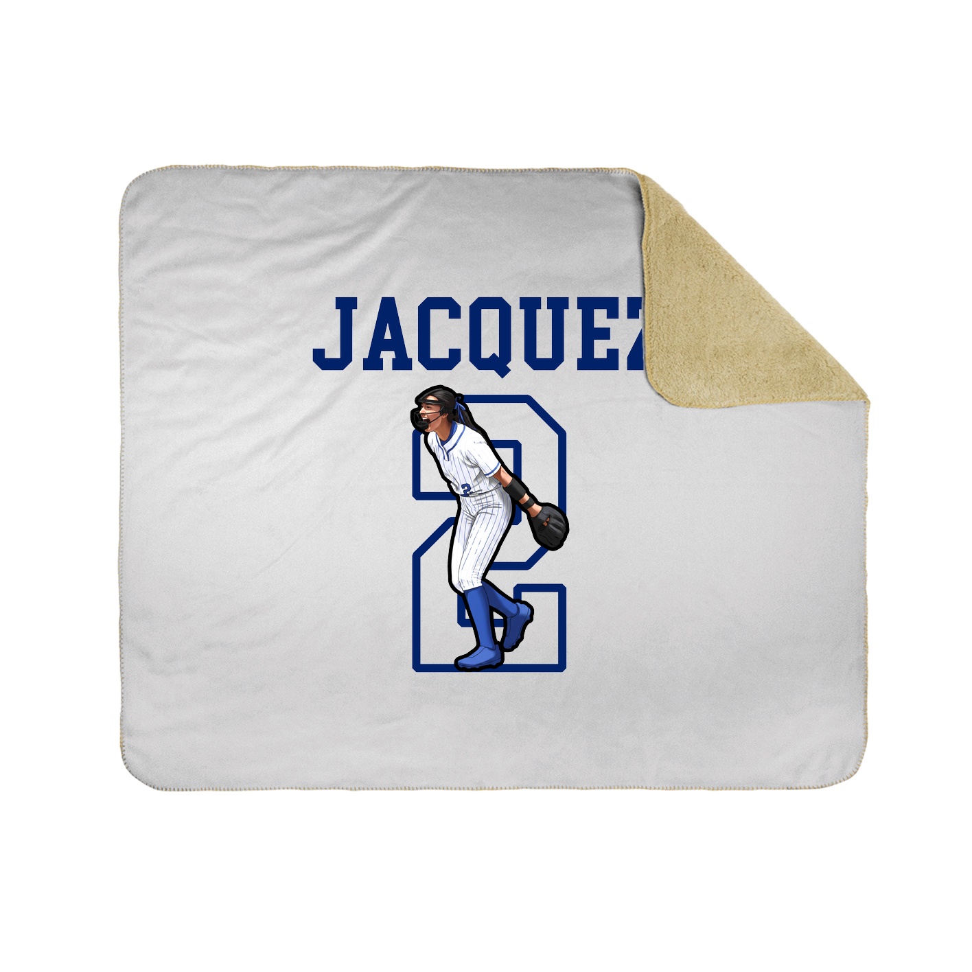 Throw Blanket — Shirsey in White