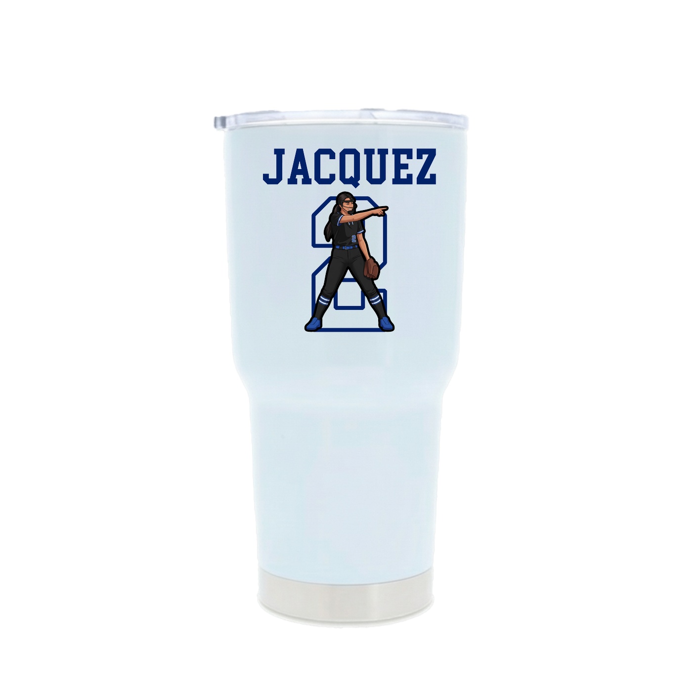 30oz Stainless Steel Tumbler — Shirsey in White