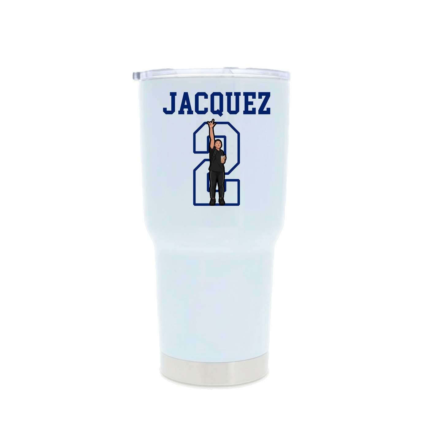 30oz Stainless Steel Tumbler — Shirsey in White