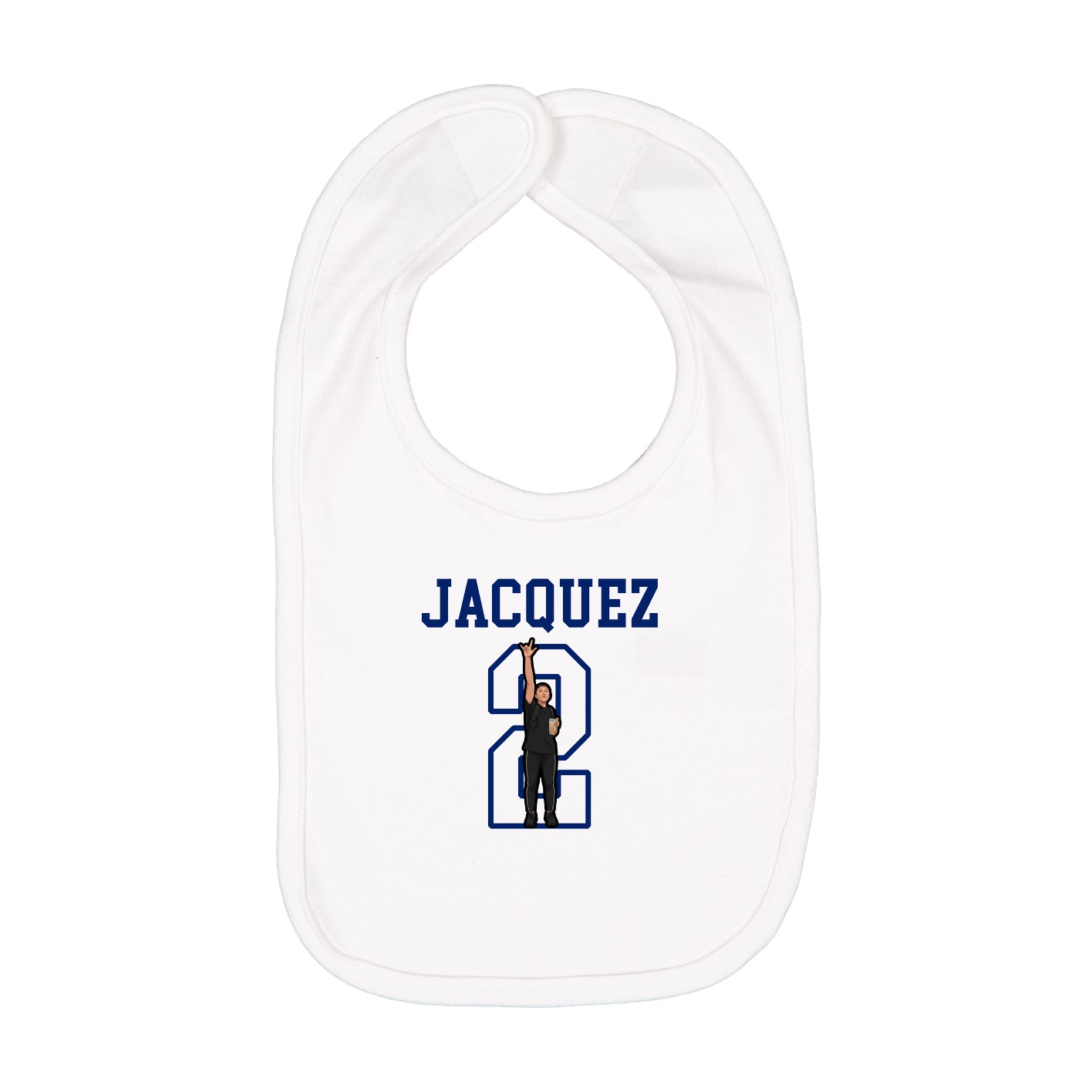 Infant Bib — Shirsey in White