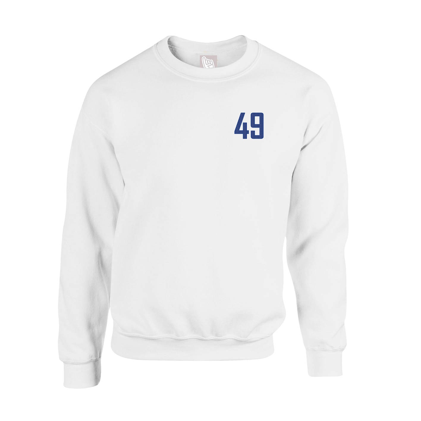 Fleece Crew — Front Shirsy in White