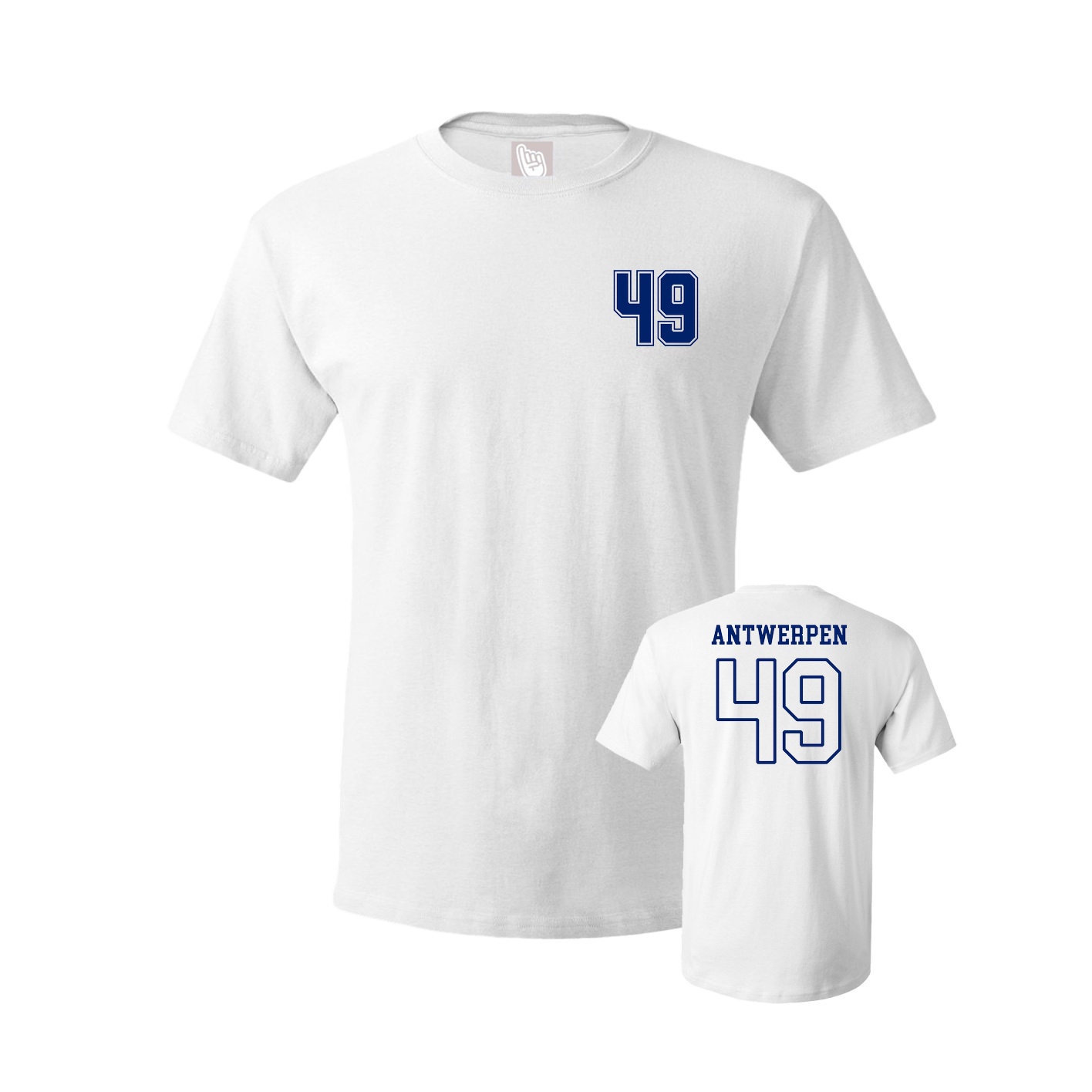 Youth Tee — Chest Back in White