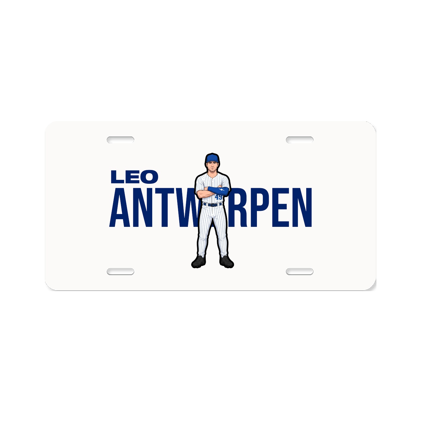 License Plate — Player Name in Classic