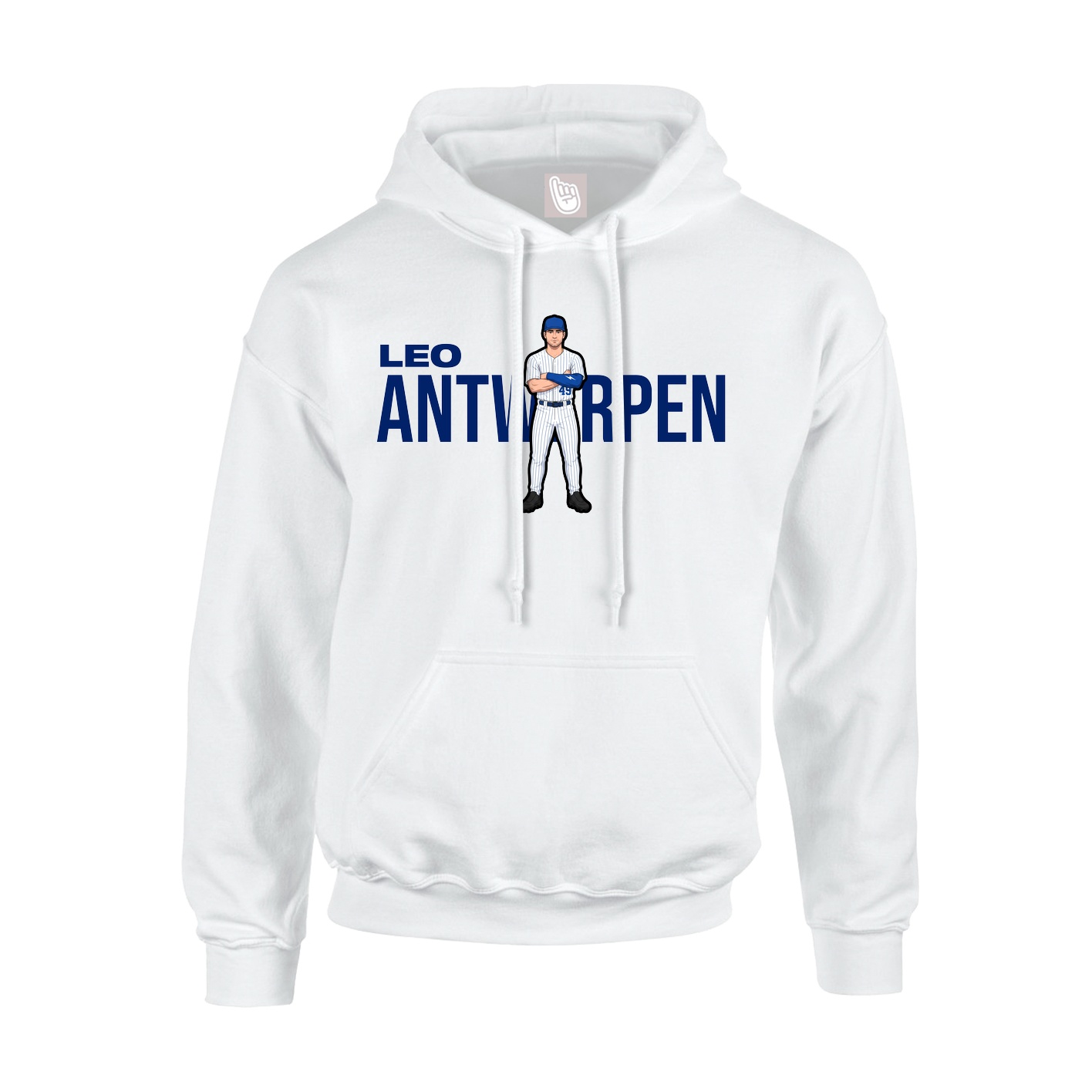 Youth Hoodie — Player Name in White