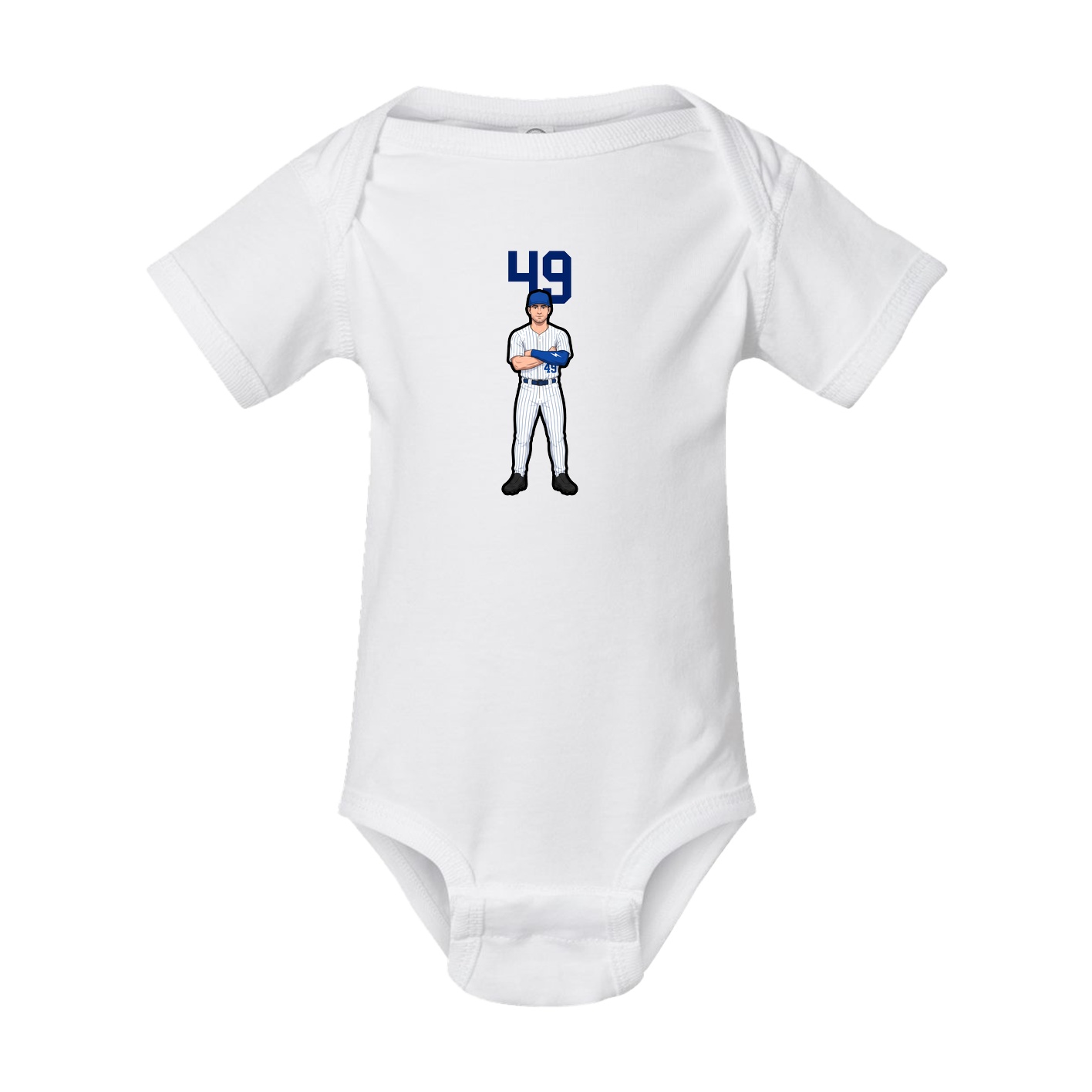 Baby Onesie — Number Top in White