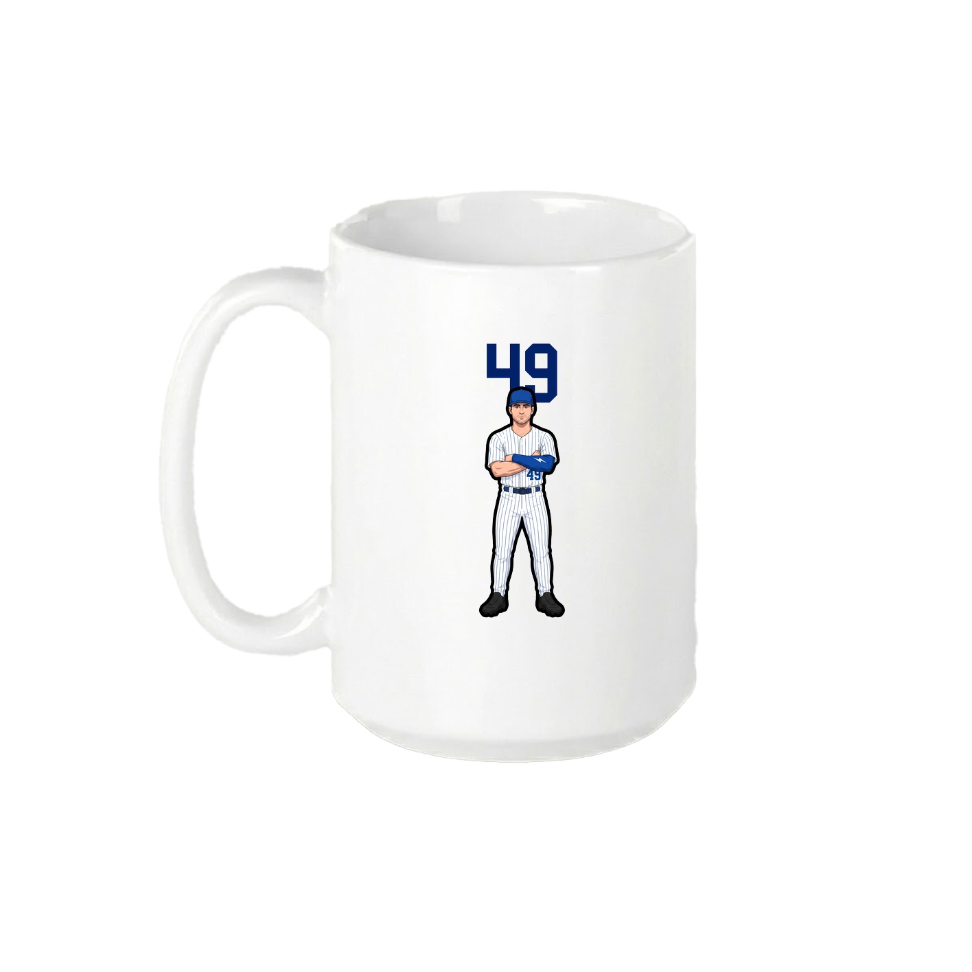 15oz Coffee Mug — Number Top in White