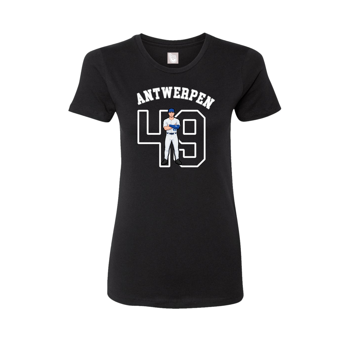 Fitted Women's Tee — Shirsey Arch in Black