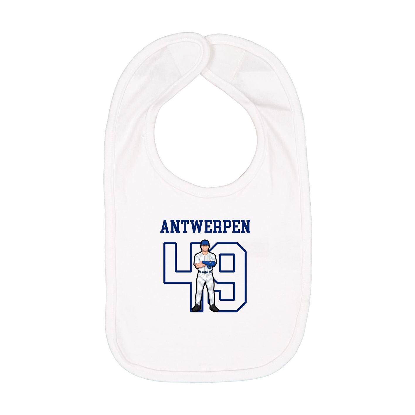 Infant Bib — Shirsey in White
