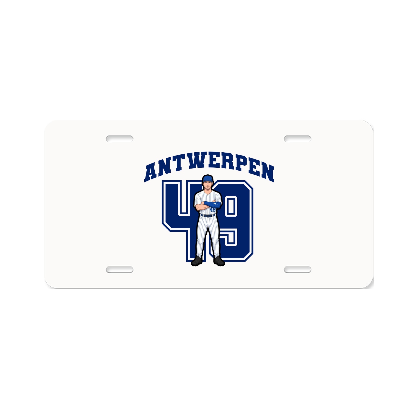 License Plate — Number in Classic