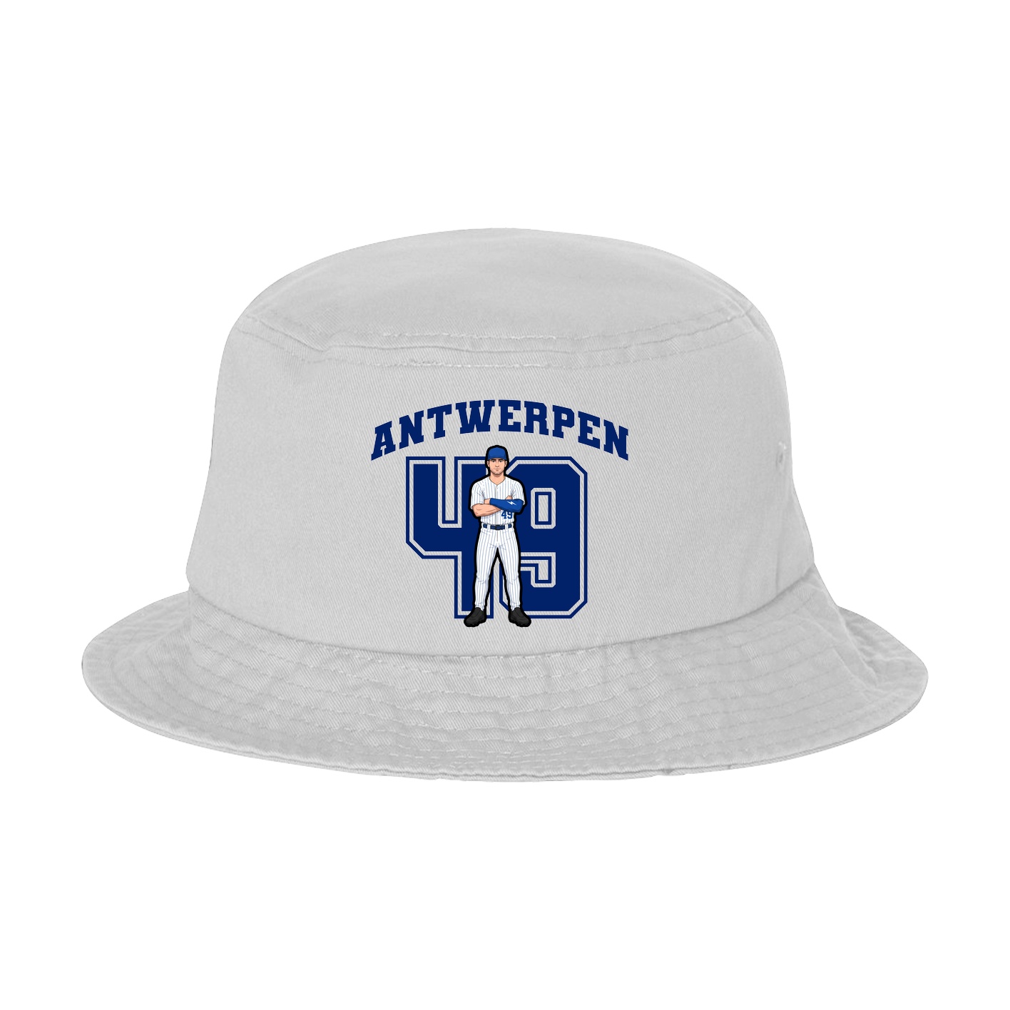 Bucket Cap — Number in White