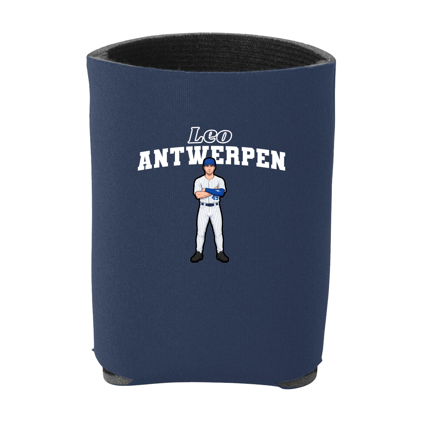 Can Holder — Name Arch in Navy