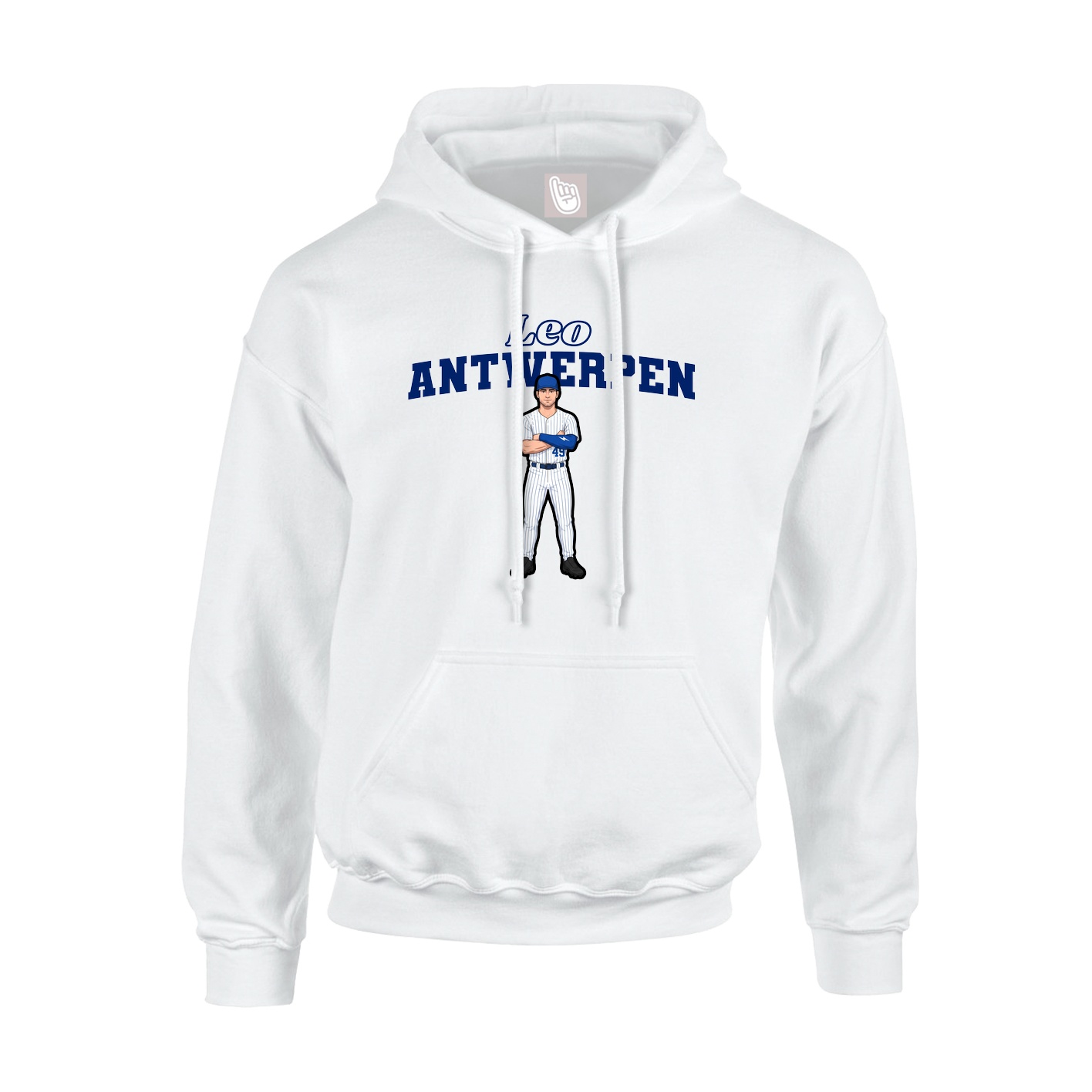 Hoodie — Name Arch in White
