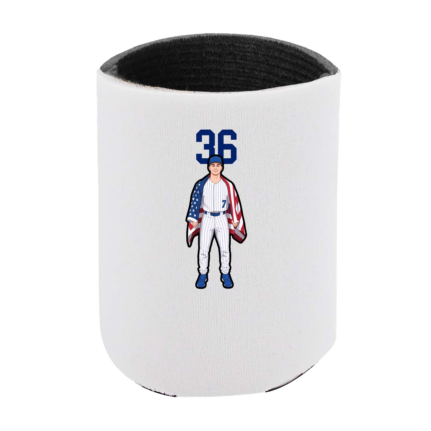 Can Holder — Number Top in White