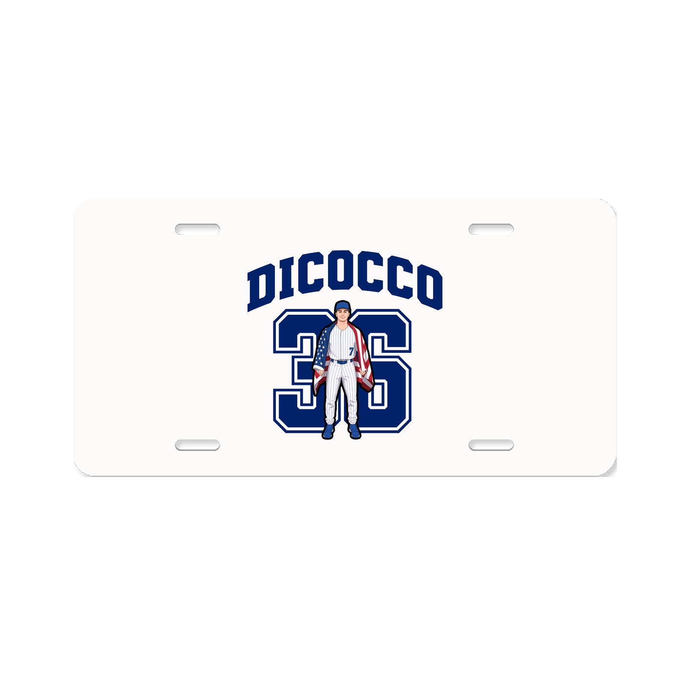 License Plate — Number in Classic