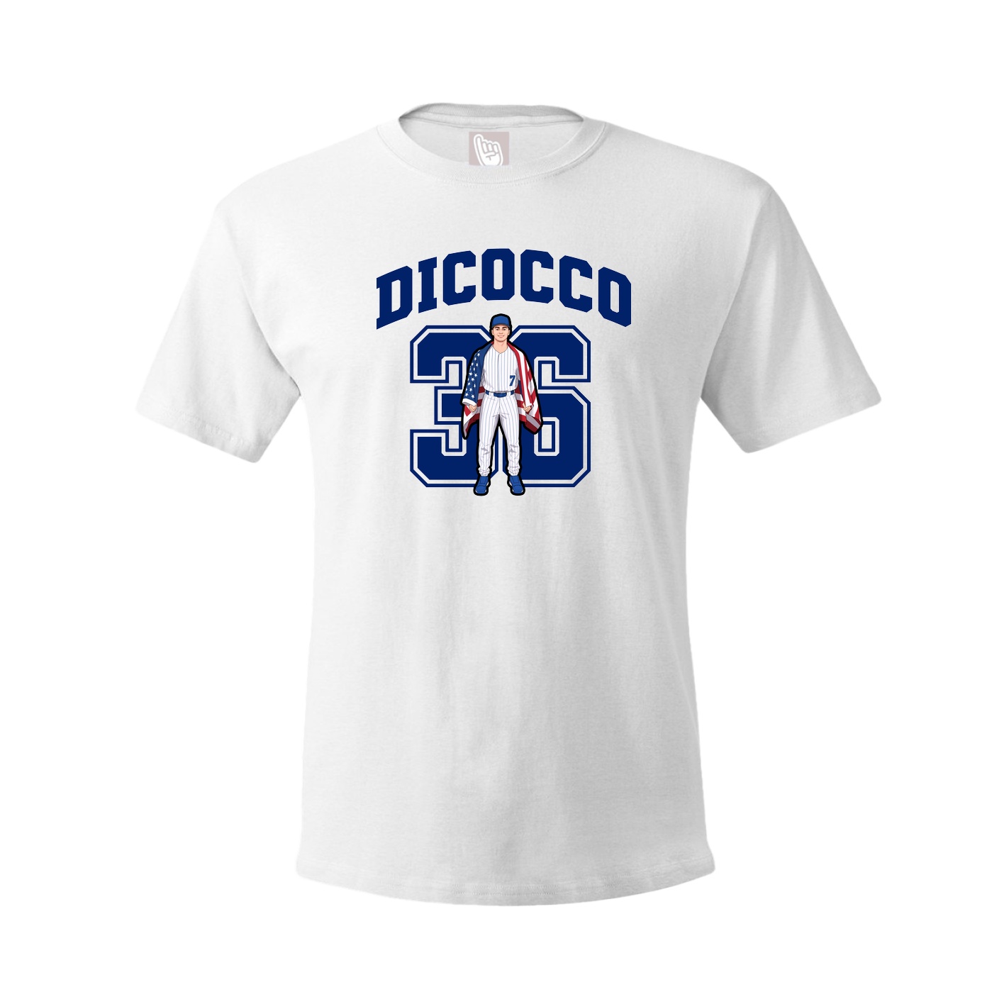 Youth Tee — Number in White