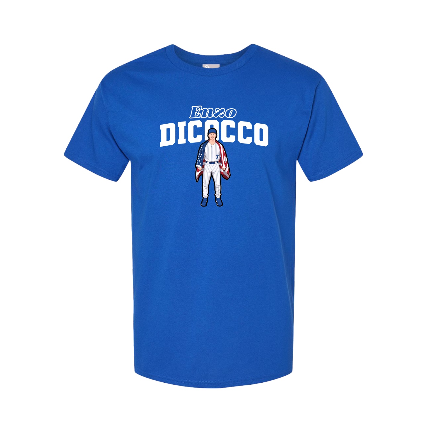 Youth Tee — Name Arch in Royal