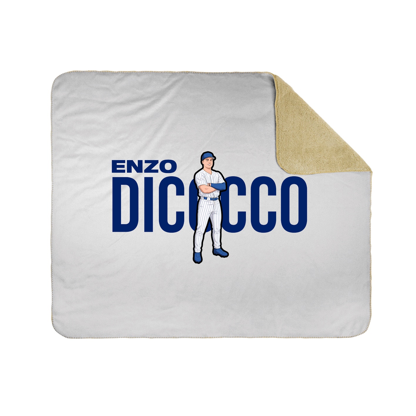 Throw Blanket — Player Name in White