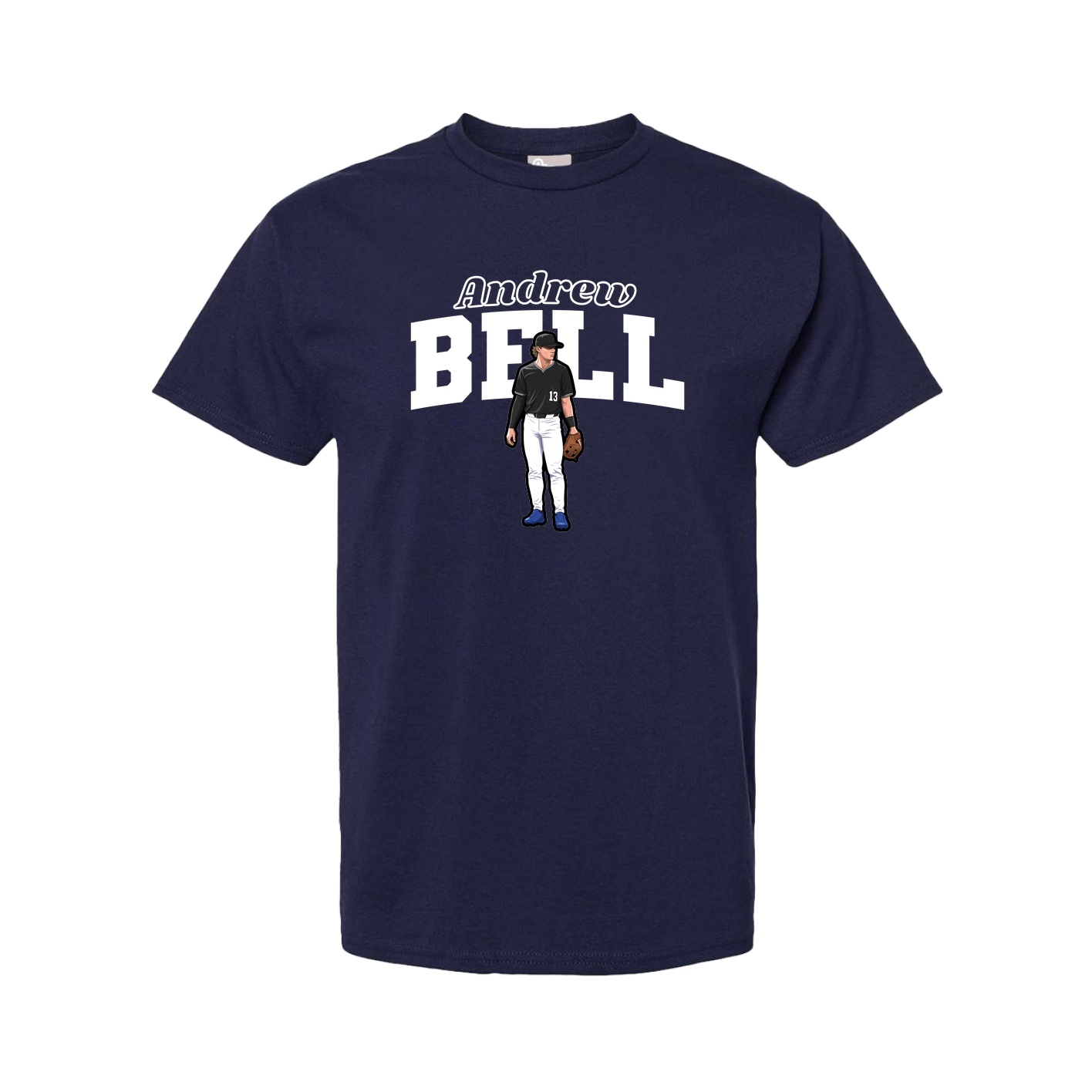 Youth Tee — Name Arch in Navy