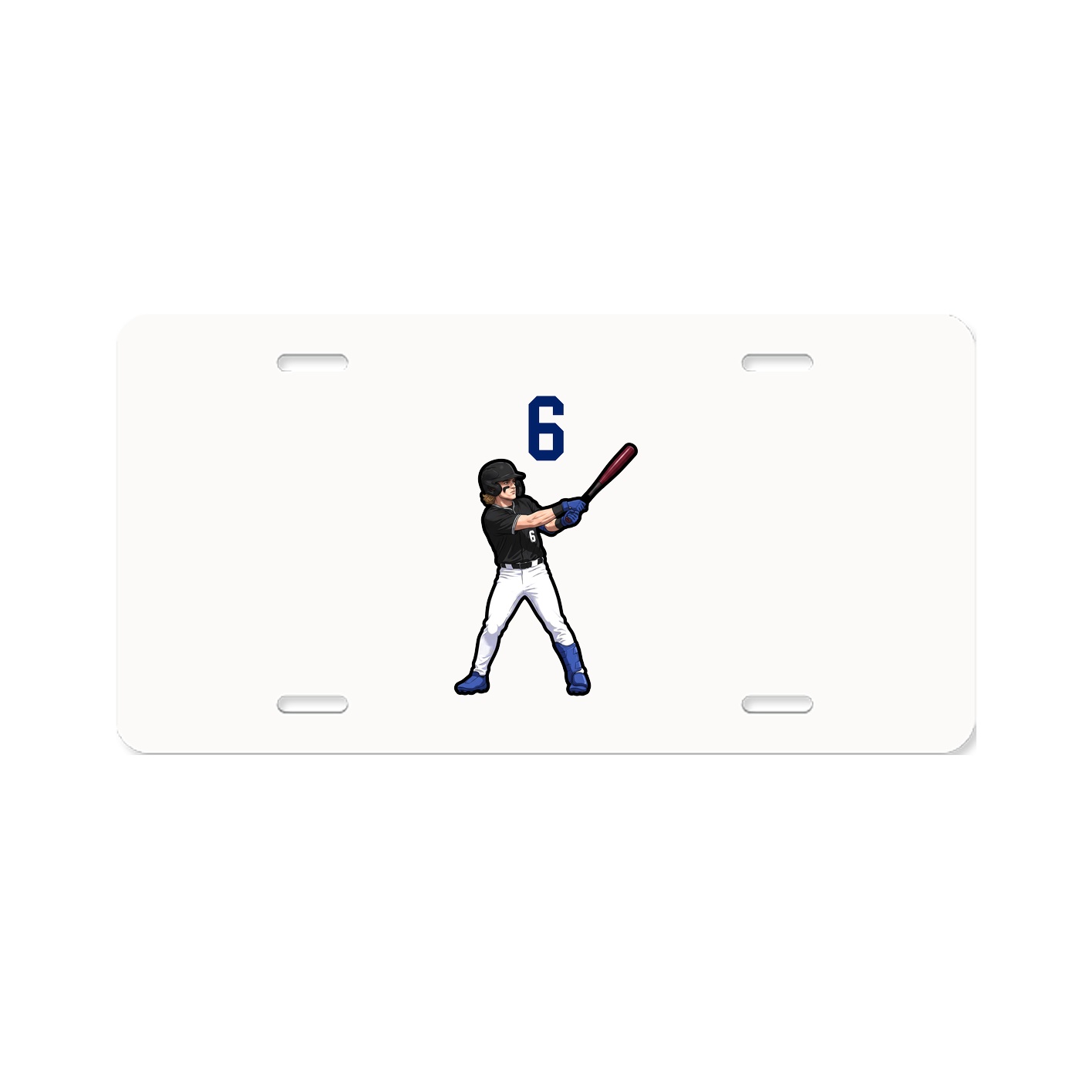License Plate — Number Top in Classic
