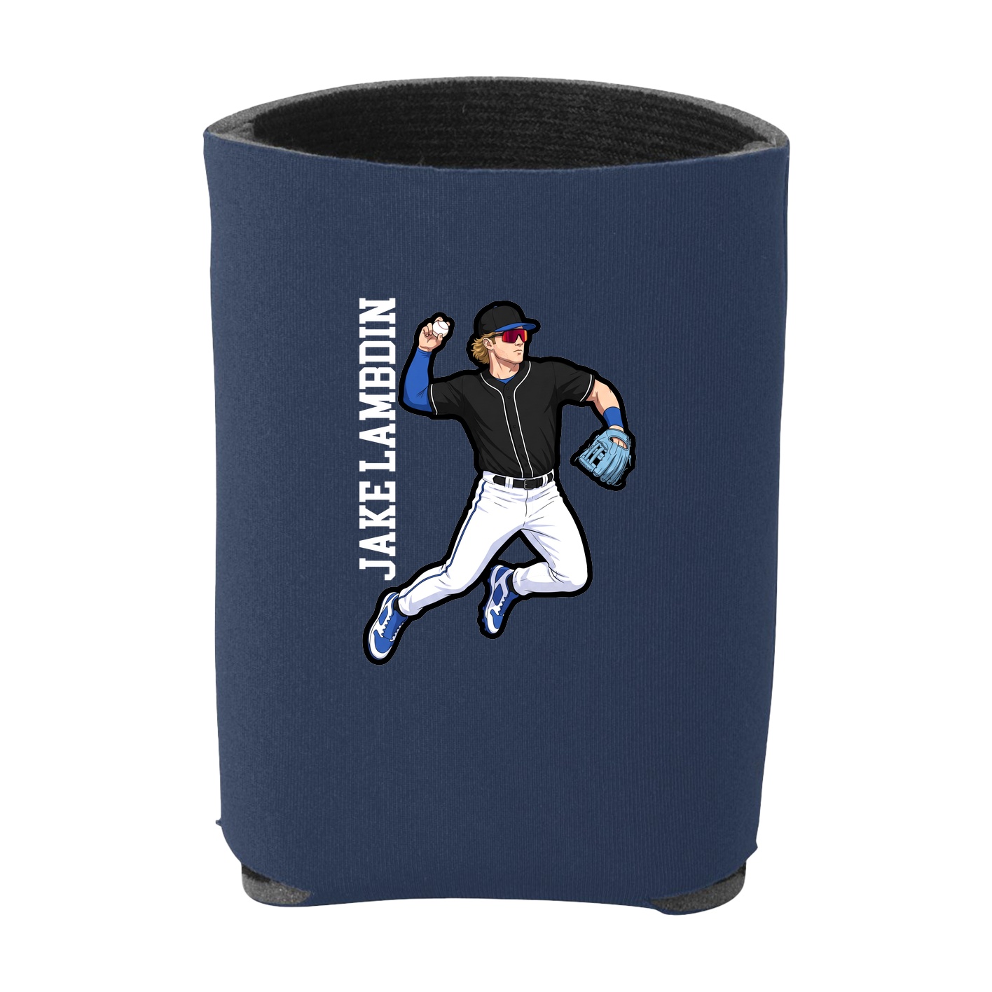 Can Holder — Name Vertical in Navy