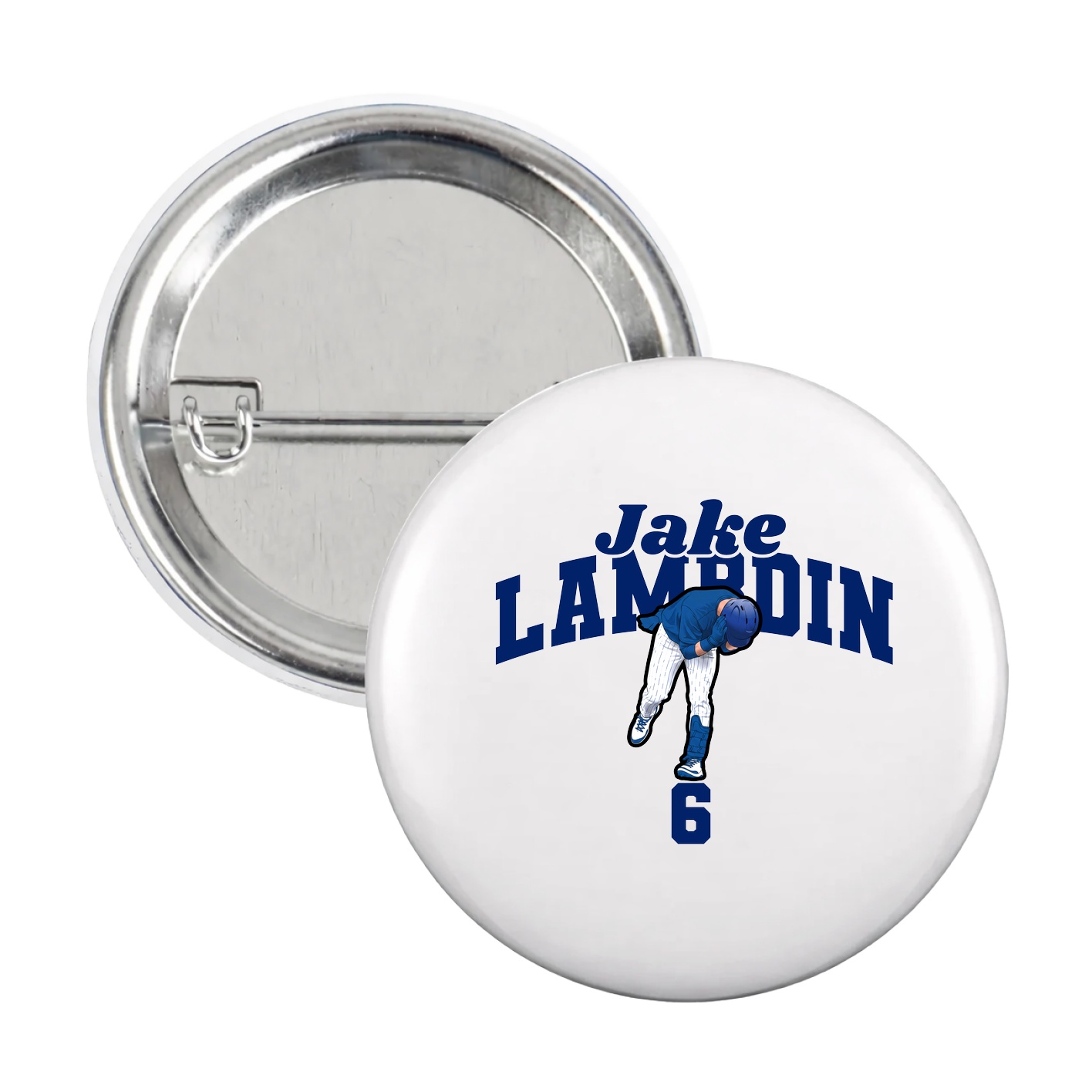 Game Day Button — Signature Arch in White