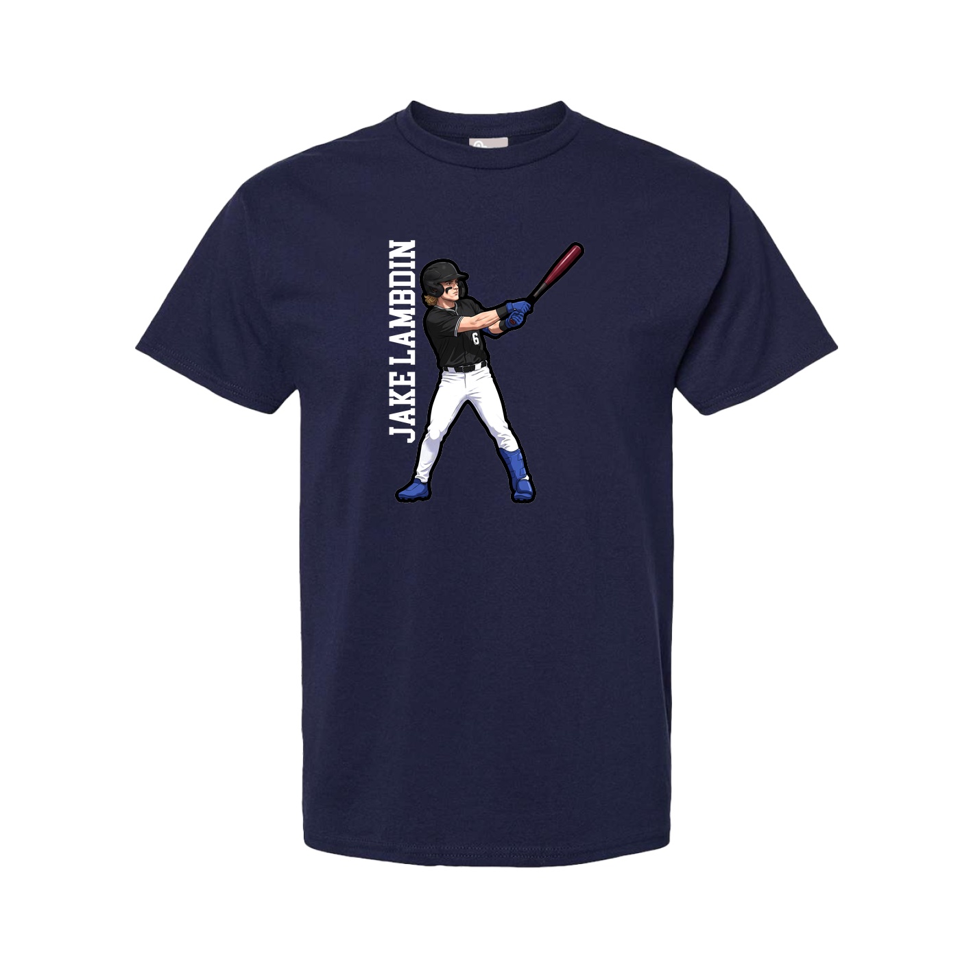 Youth Tee — Name Vertical in Navy