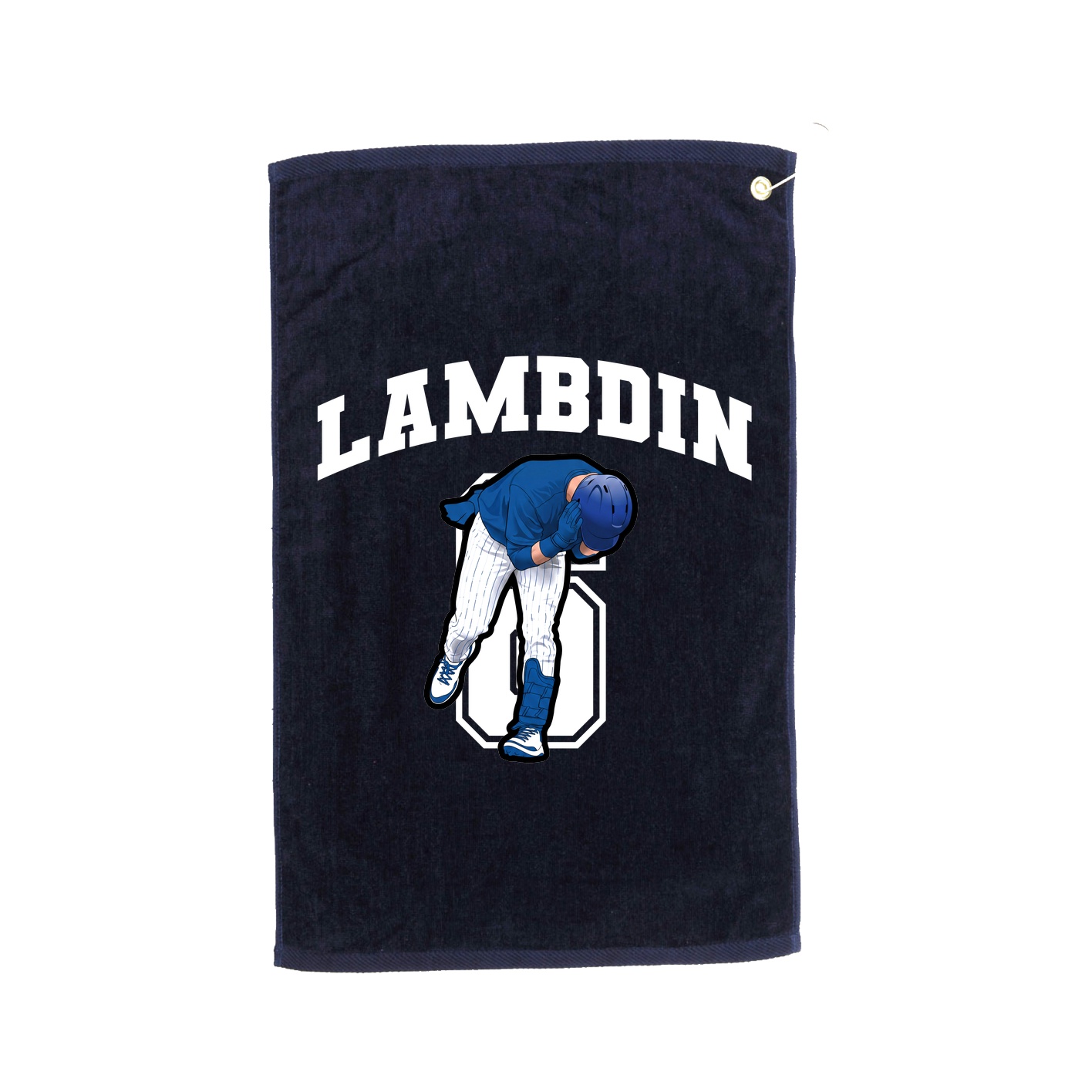 Golf Towel — Number in Navy