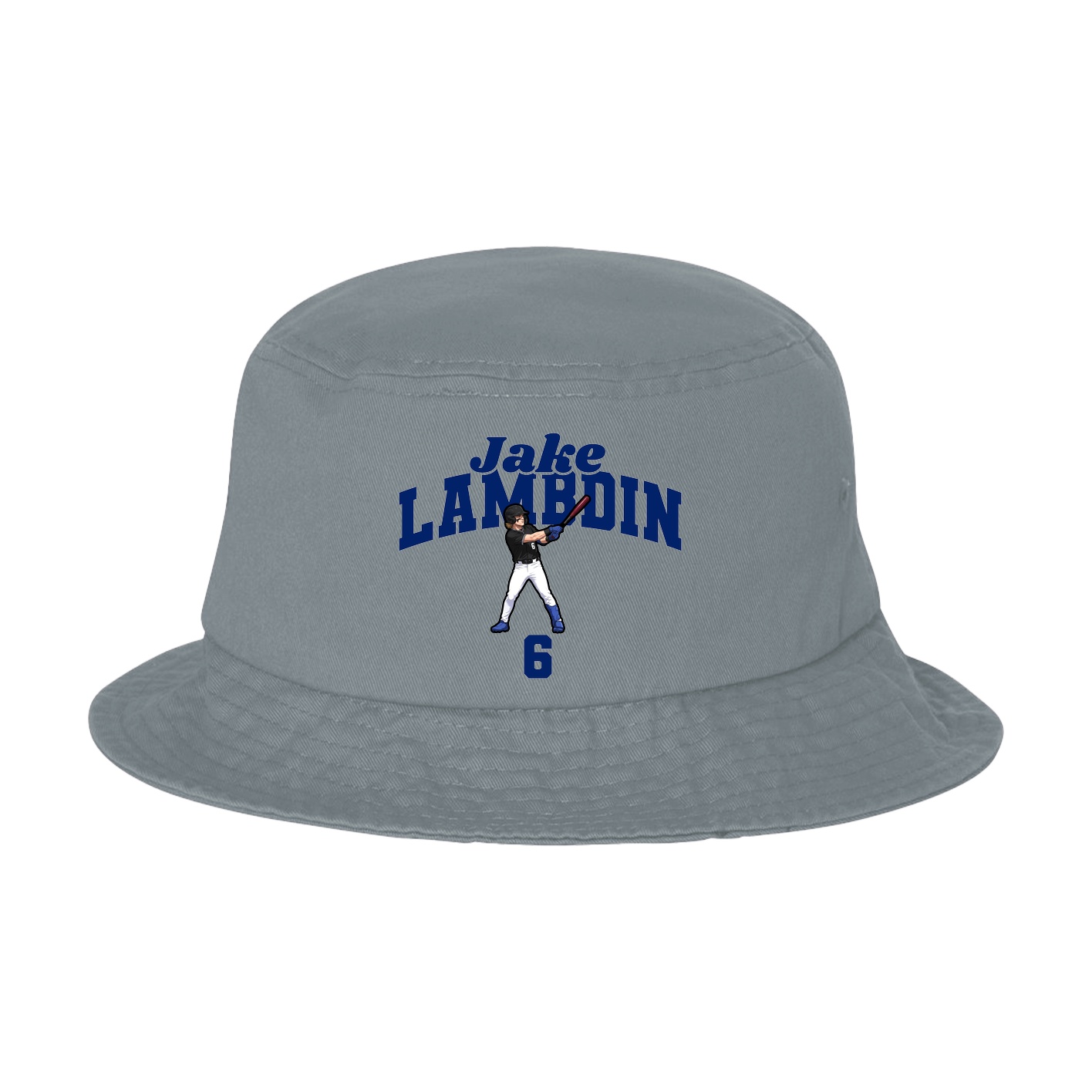 Bucket Cap — Signature Arch in Grey